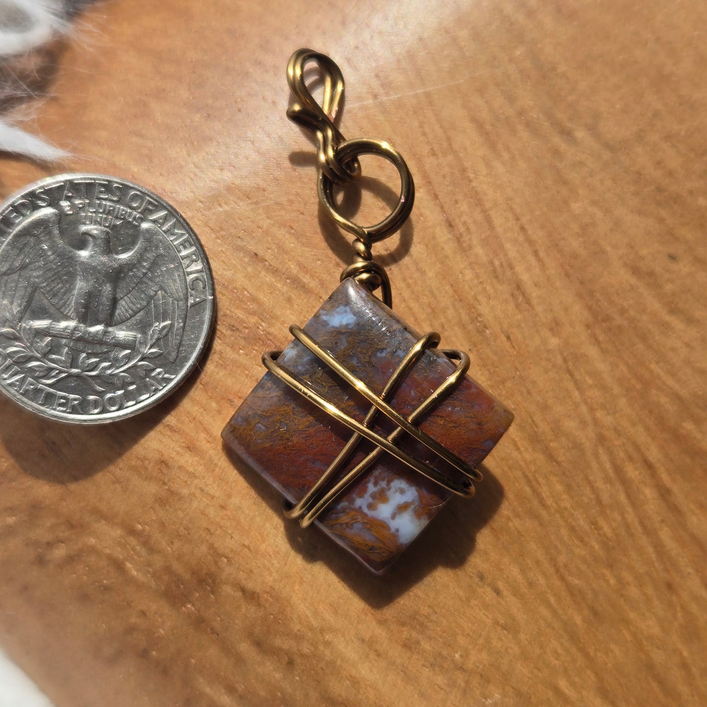 Red Moss Agate Pendant 935