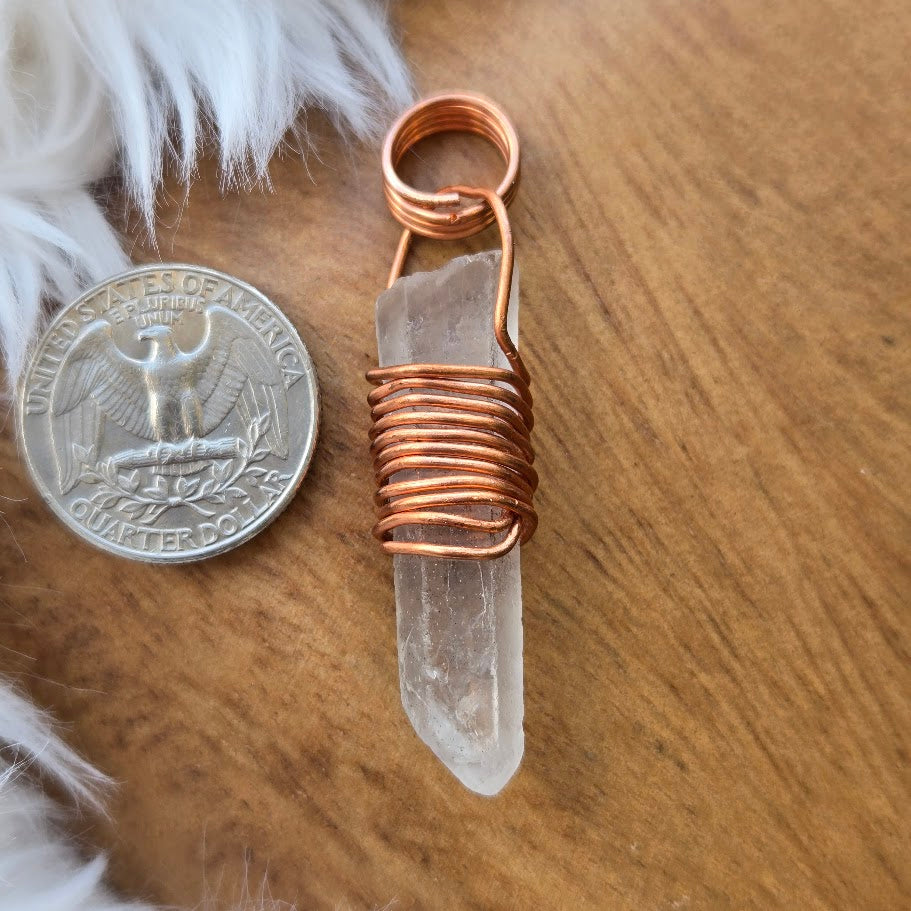 Lemurian Quartz Pendant 969