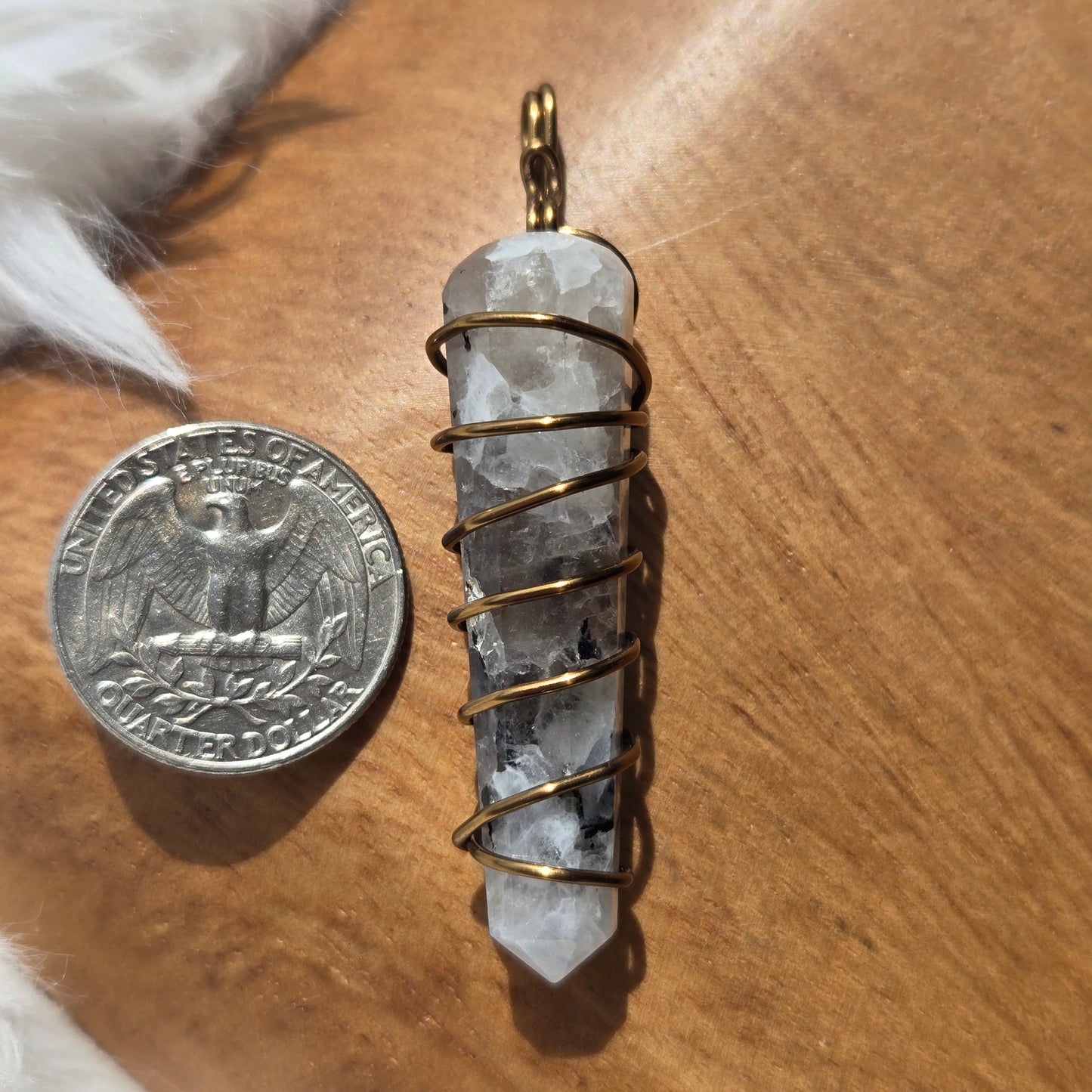 Moonstone Point Pendant 992