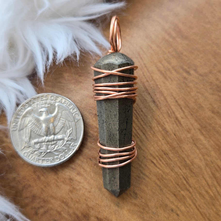 Pyrite Point Pendant 990