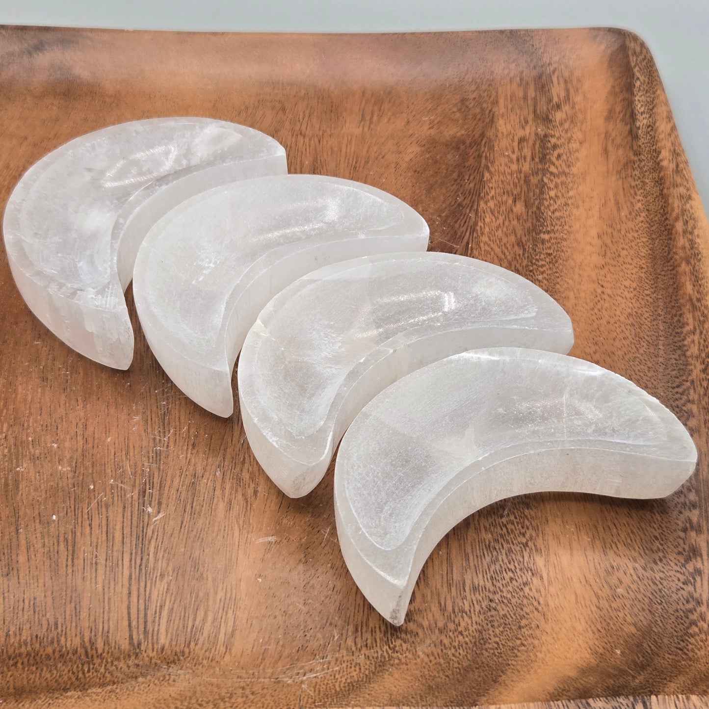 Satin Spar Moon Bowl