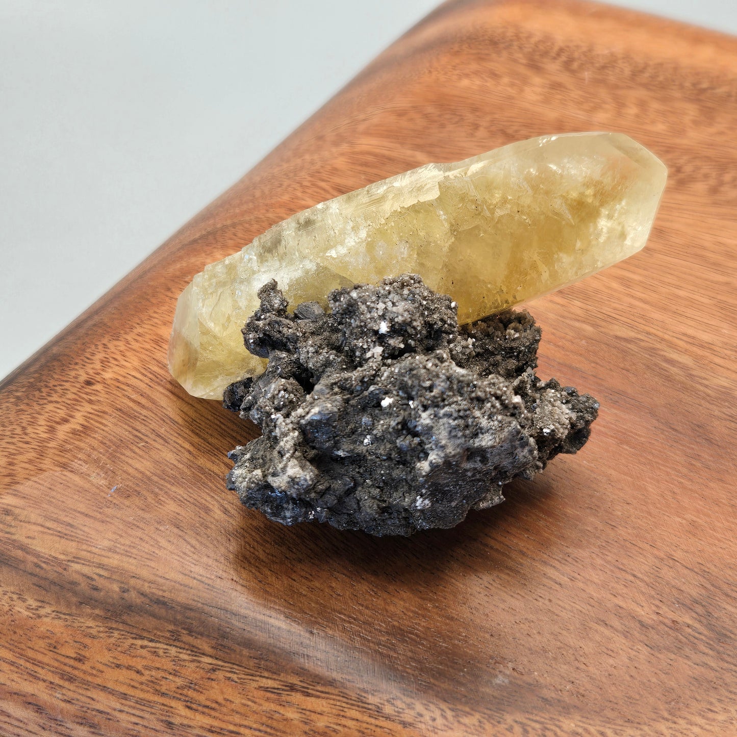 Phantomed Calcite on Galena 134