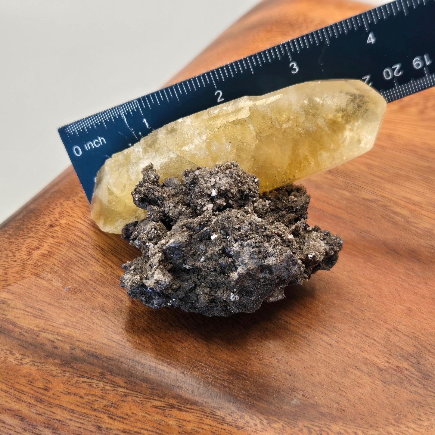 Phantomed Calcite on Galena 134