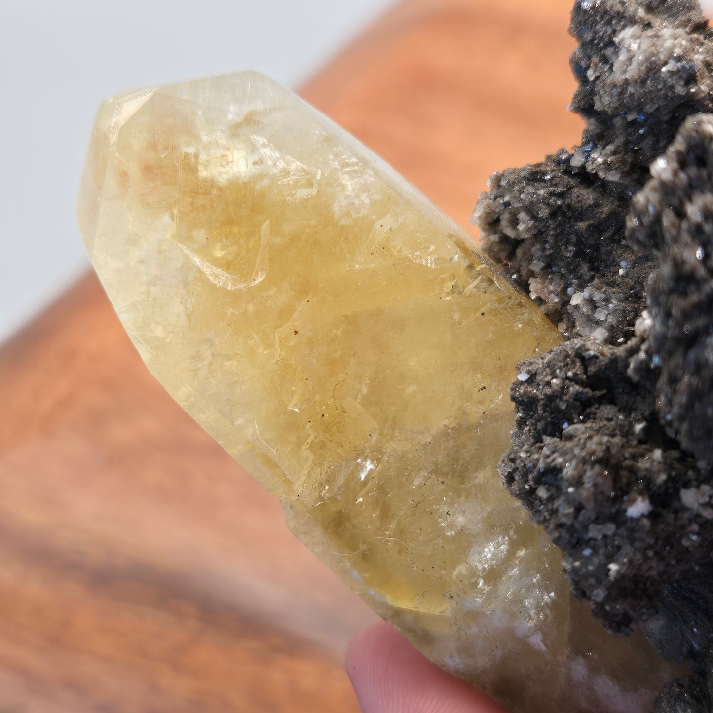 Phantomed Calcite on Galena 134