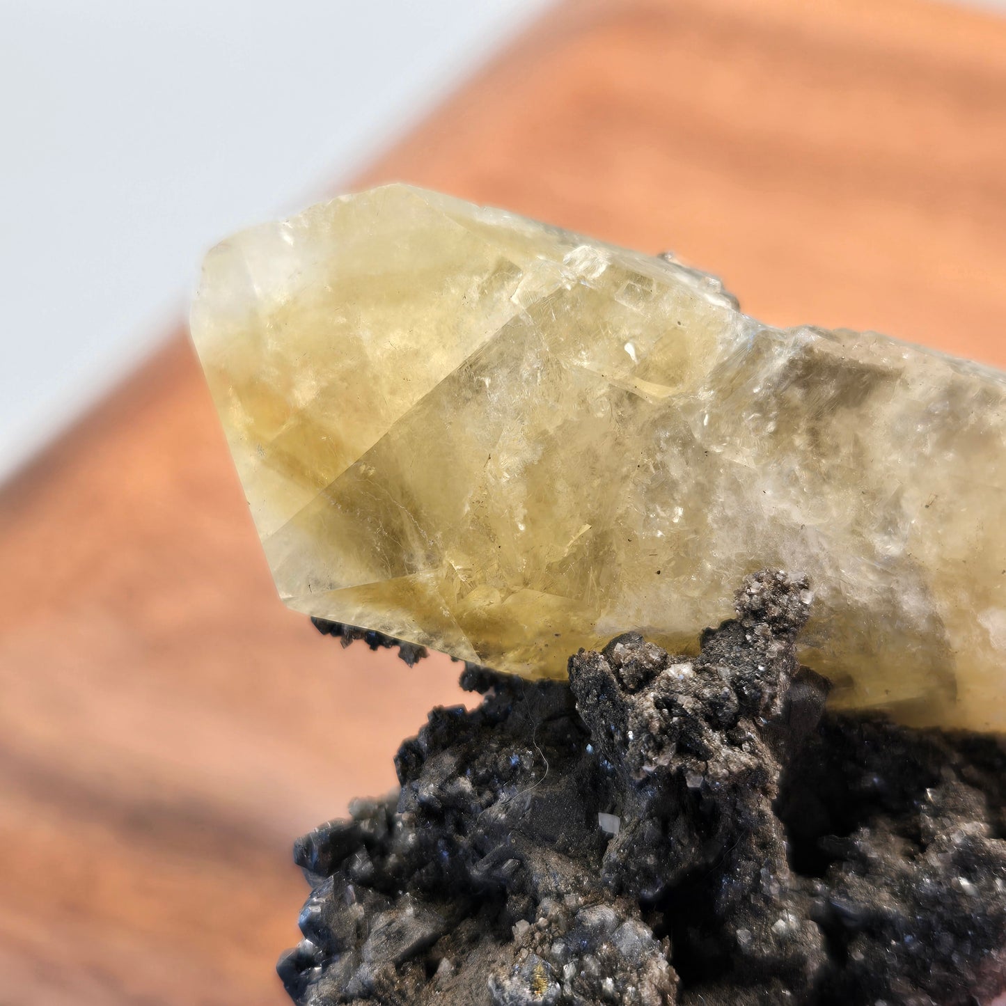 Phantomed Calcite on Galena 134