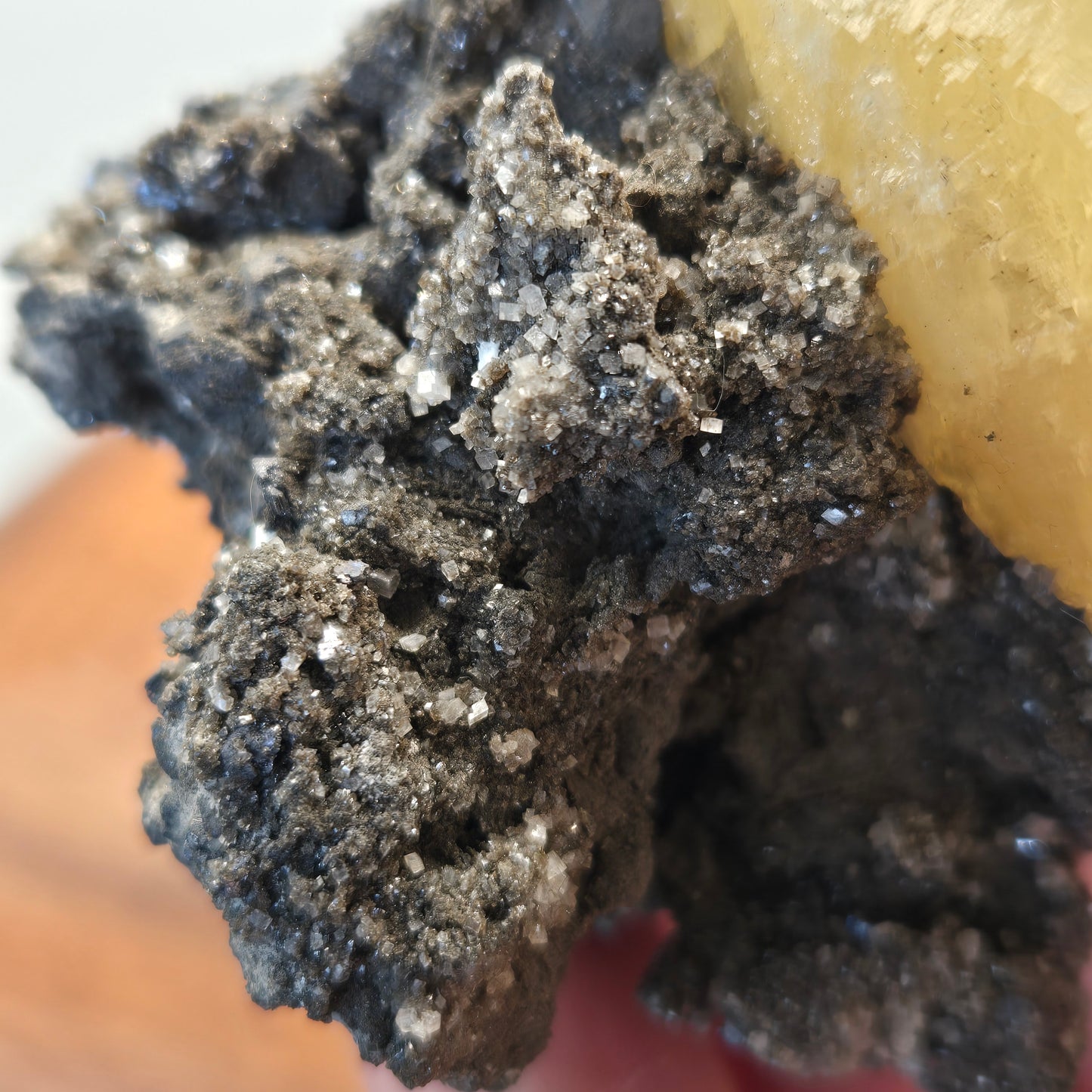Phantomed Calcite on Galena 134