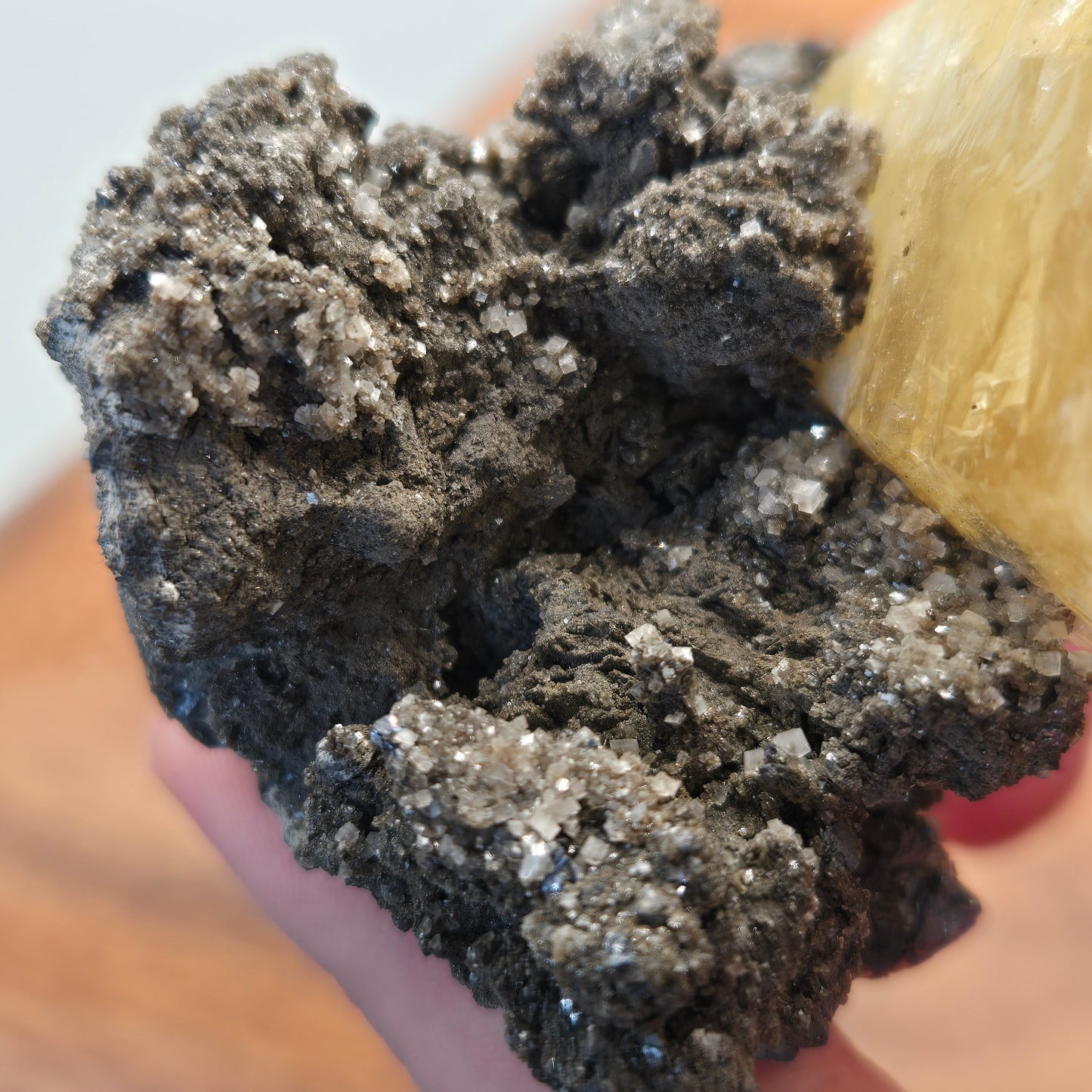 Phantomed Calcite on Galena 134