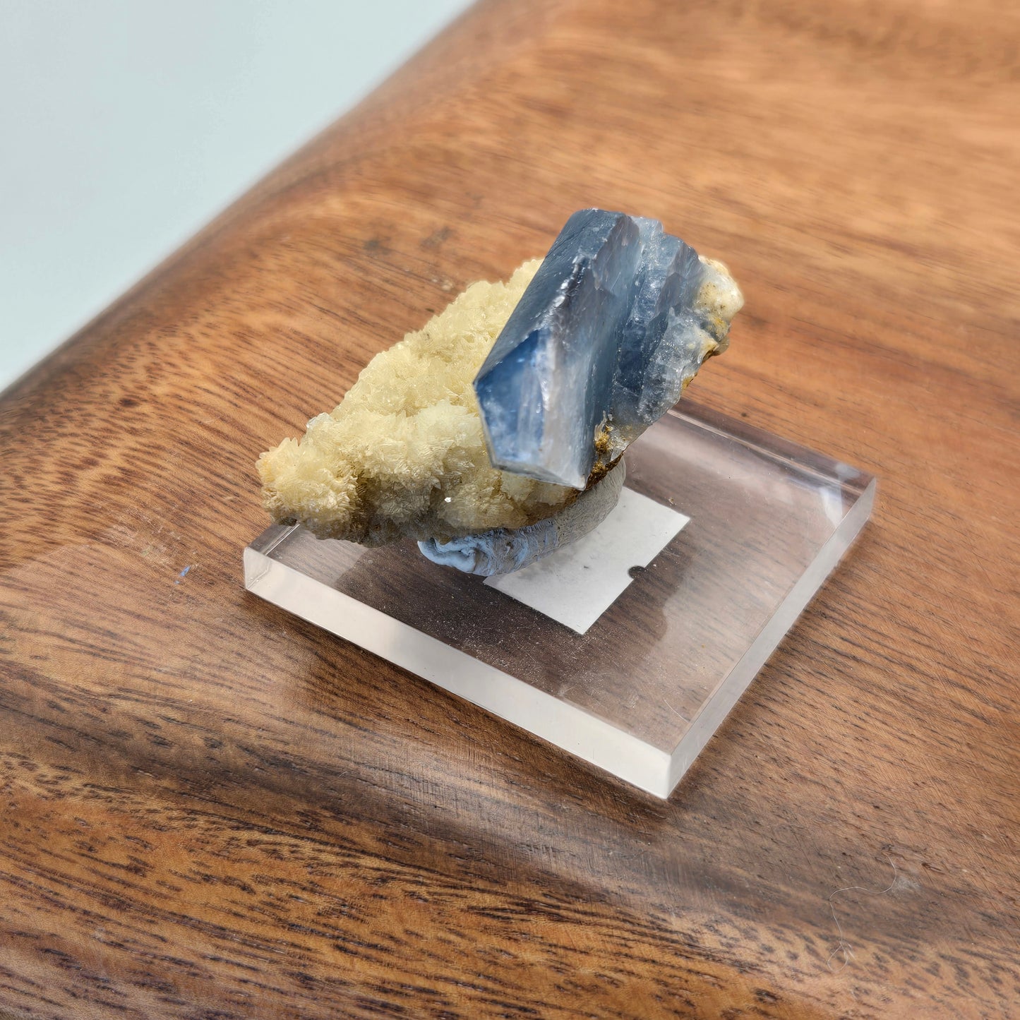 Cobalt Celestine on Calcite 132