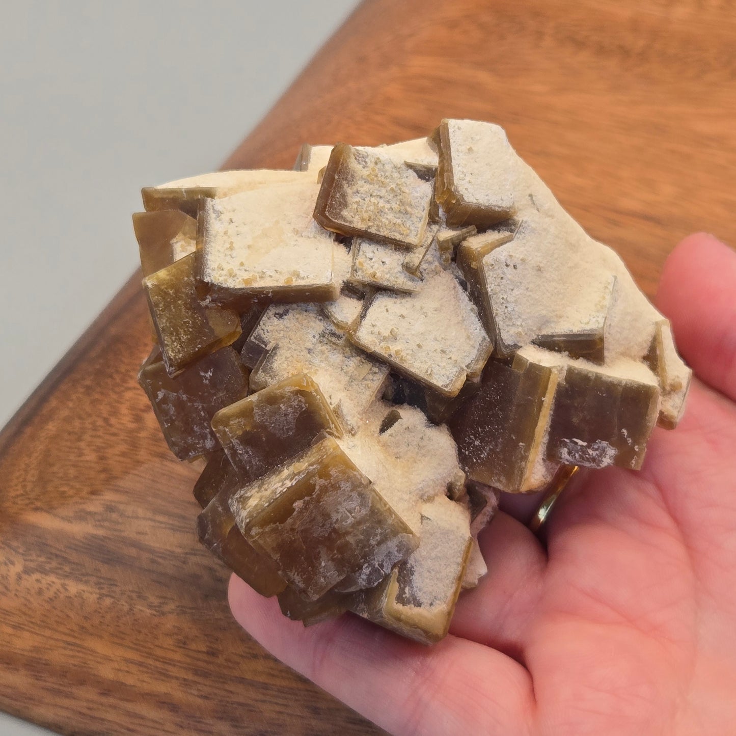 Yellow Cubic Barite 133