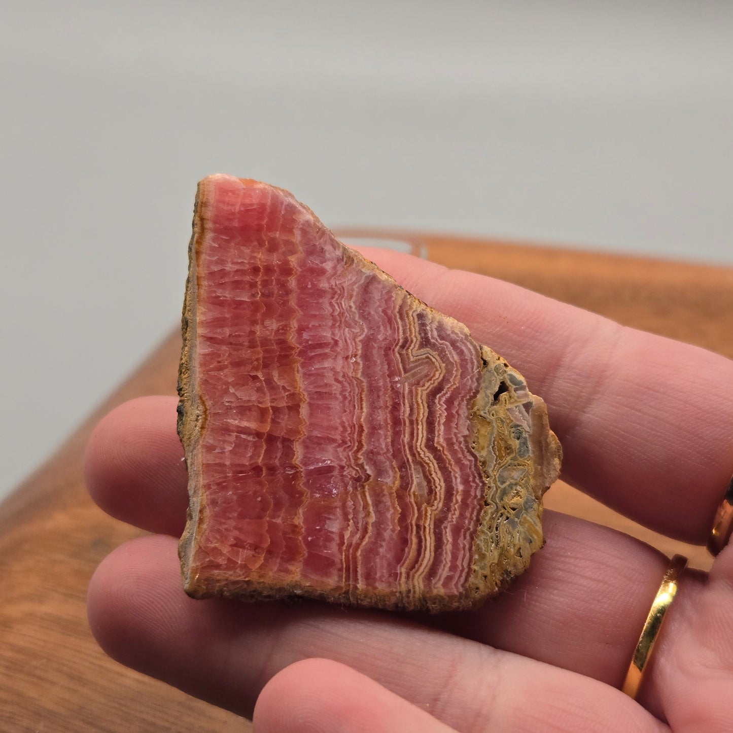 Rhodochrosite Slab 114