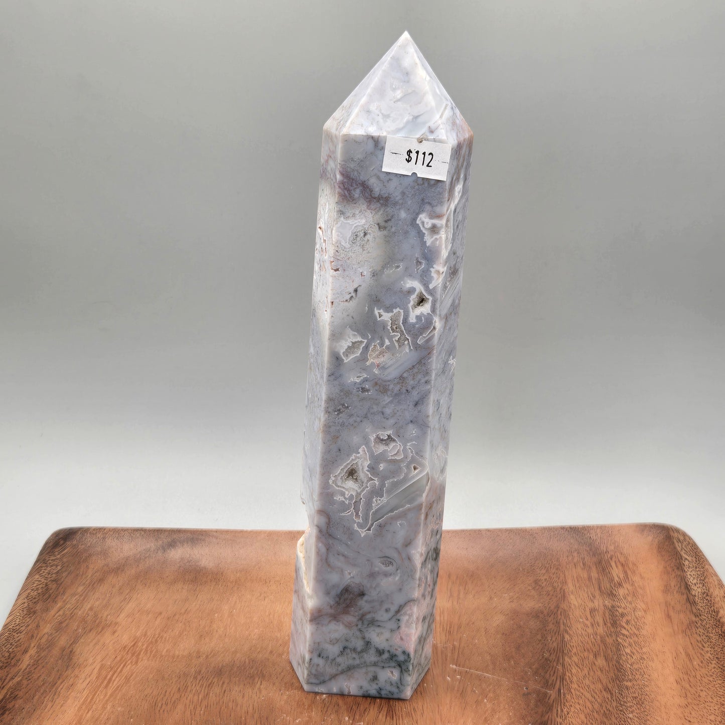 Purple Moss Agate Tower 139