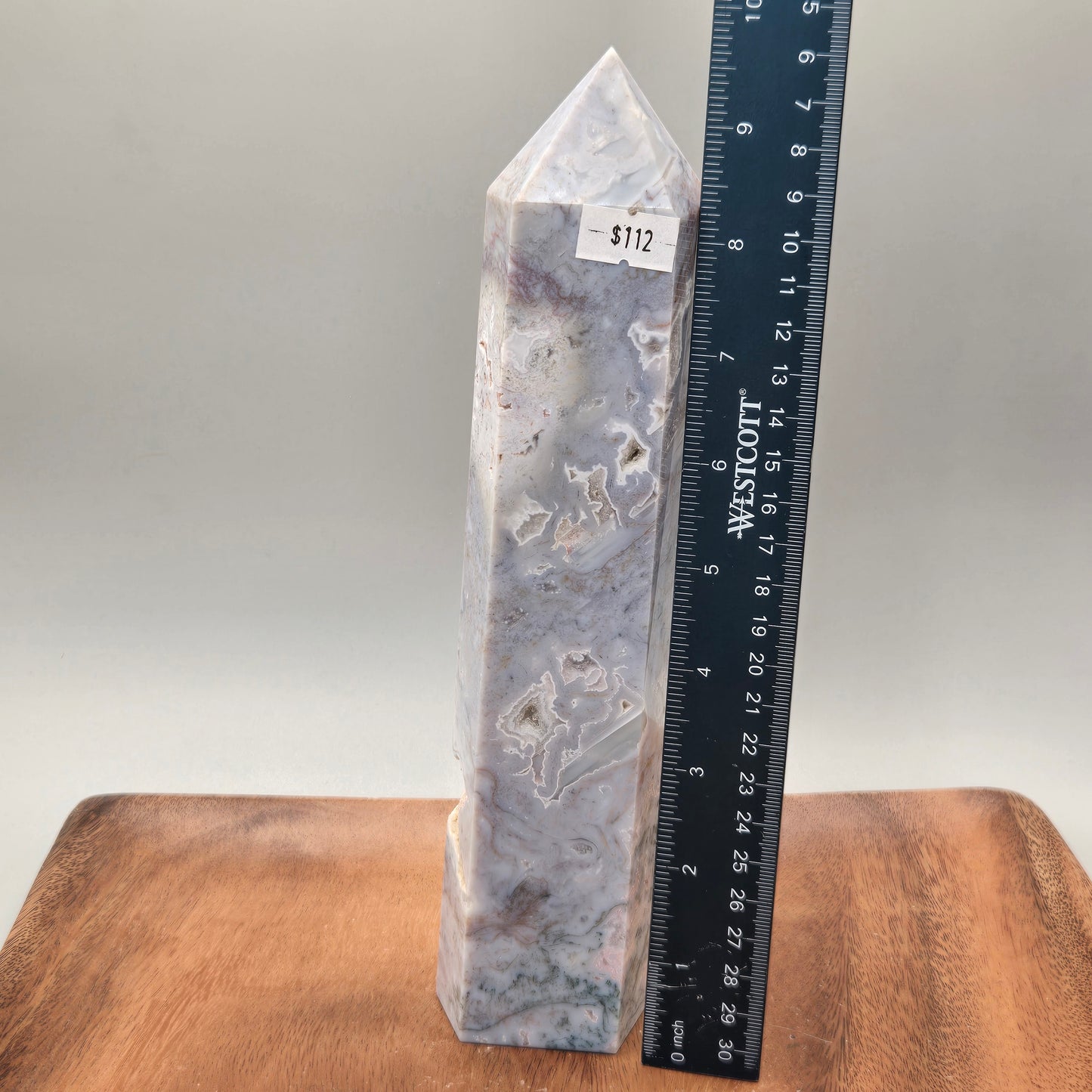 Purple Moss Agate Tower 139