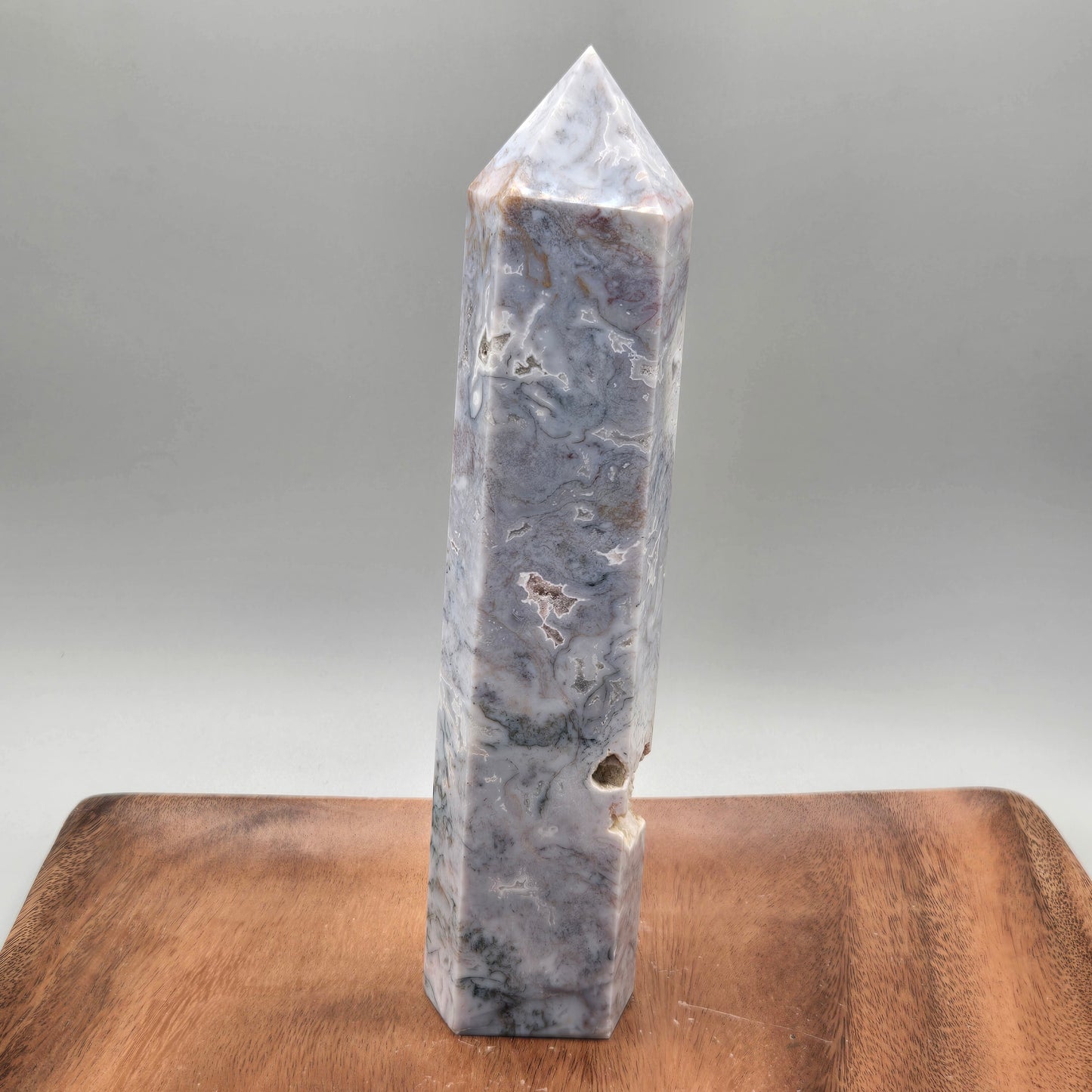 Purple Moss Agate Tower 139