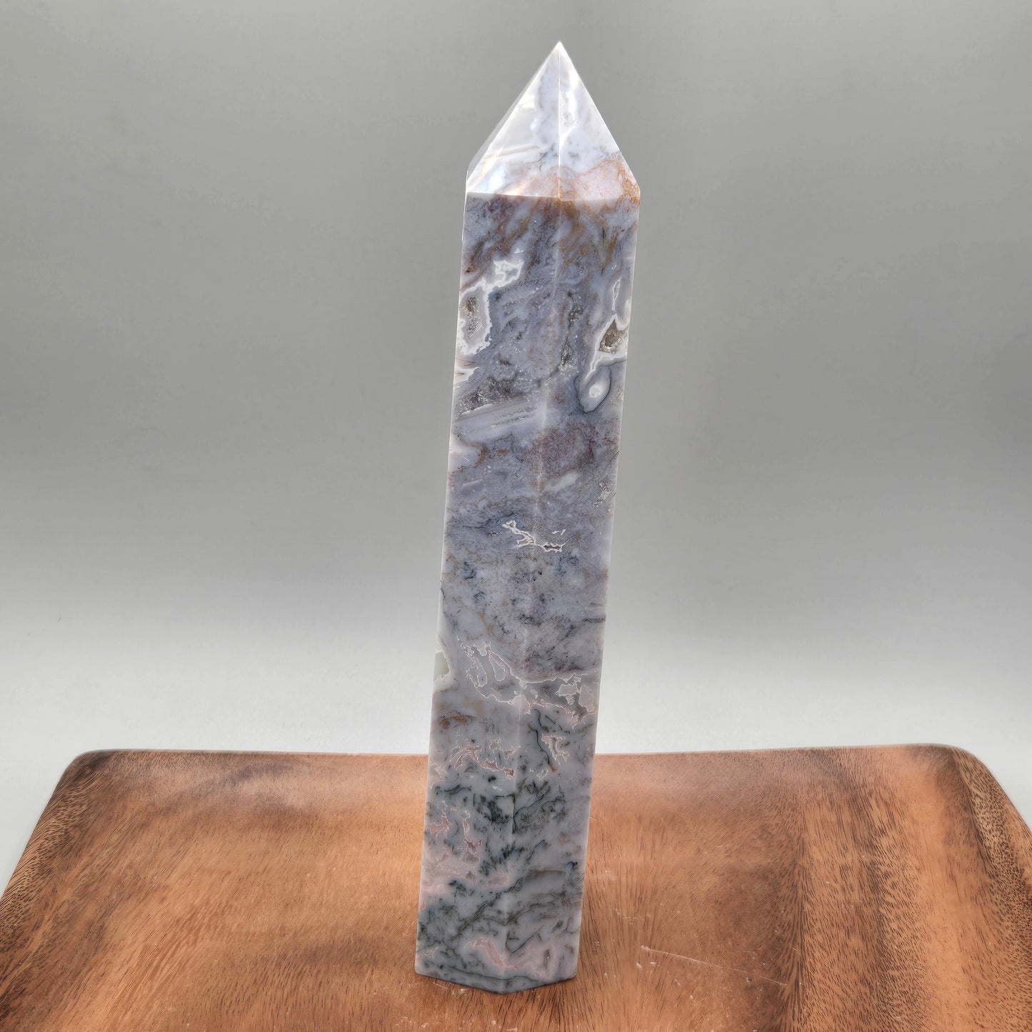 Purple Moss Agate Tower 139