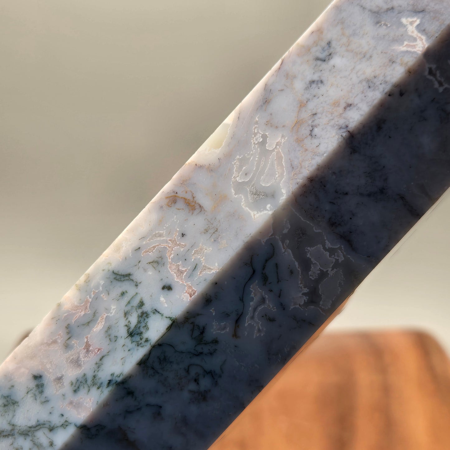 Purple Moss Agate Tower 139