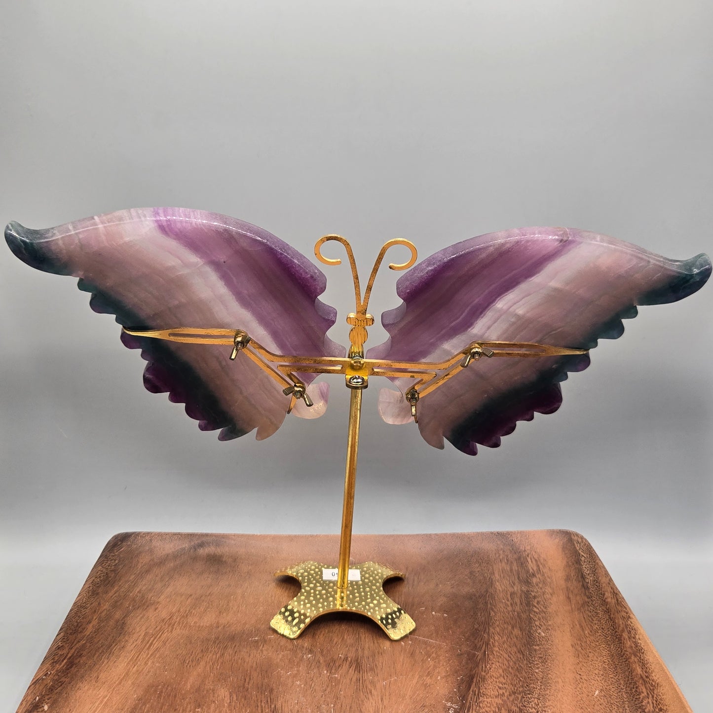 Fluorite Wings on Stand 155