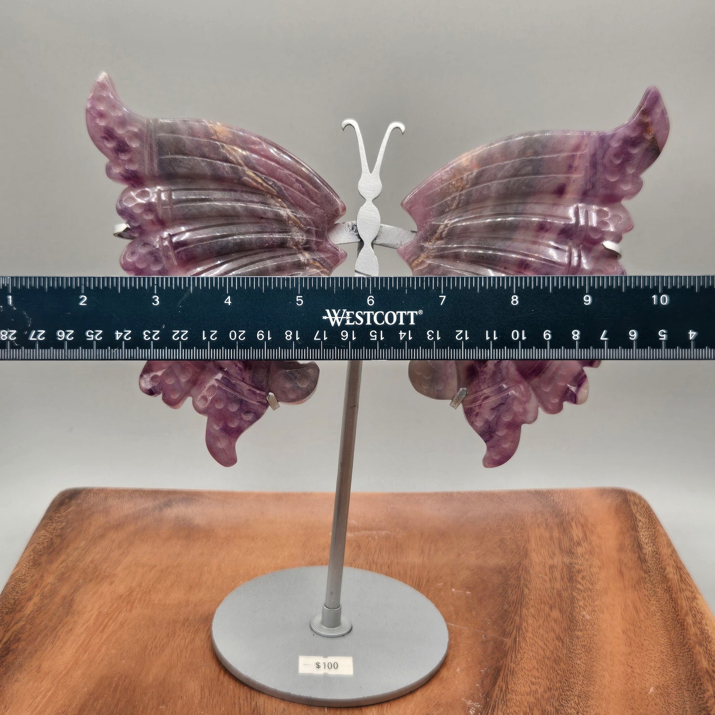 Fluorite Wings on Stand 158