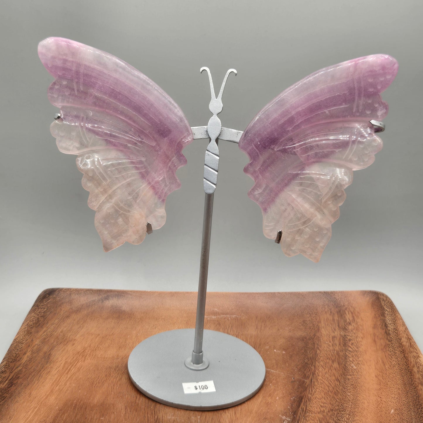 Fluorite Wings on Stand 160