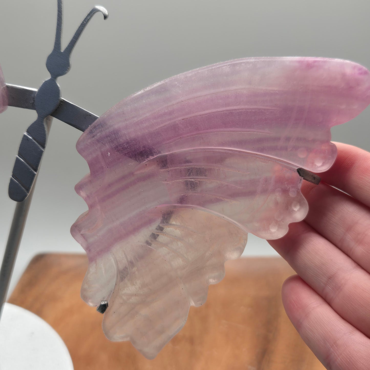 Fluorite Wings on Stand 160