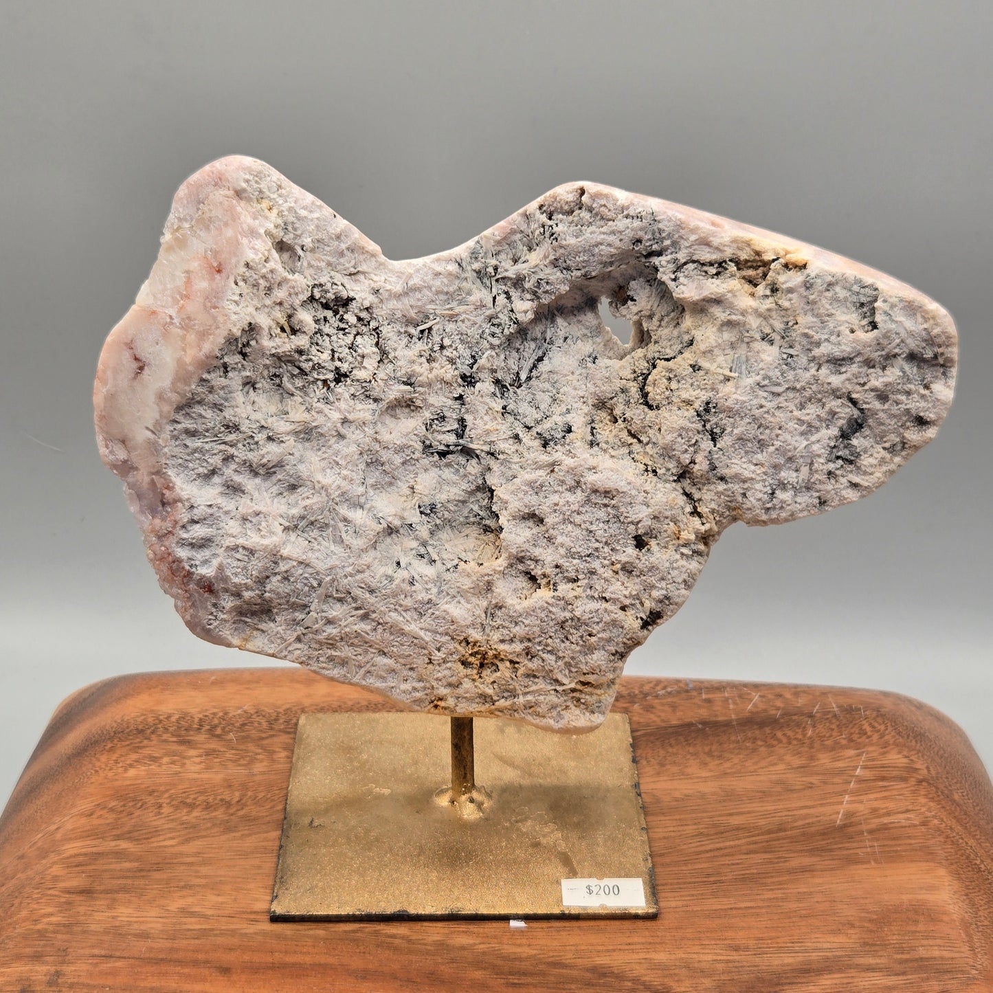 Pink Amethyst Slab on Stand 166