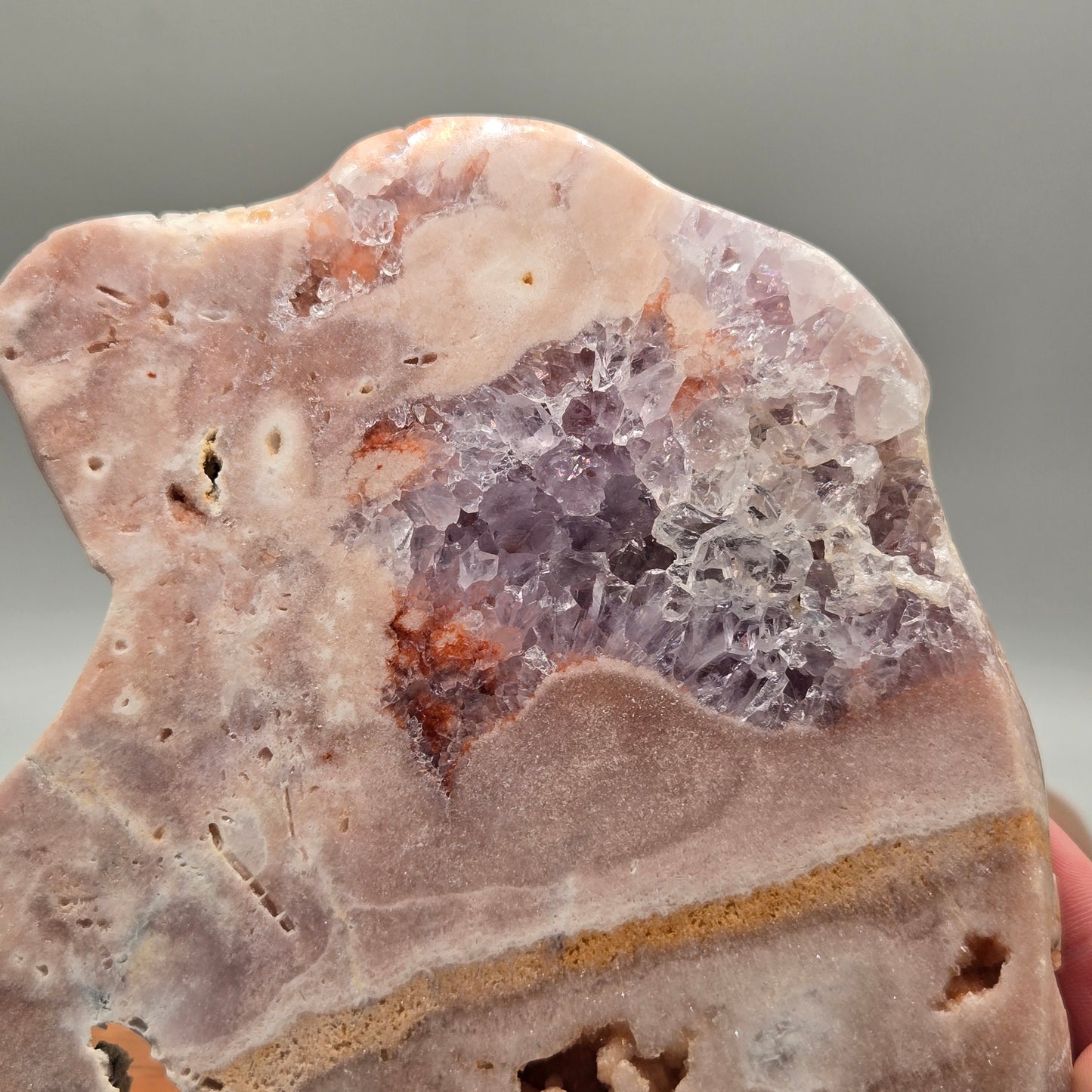 Pink Amethyst Slab on Stand 166