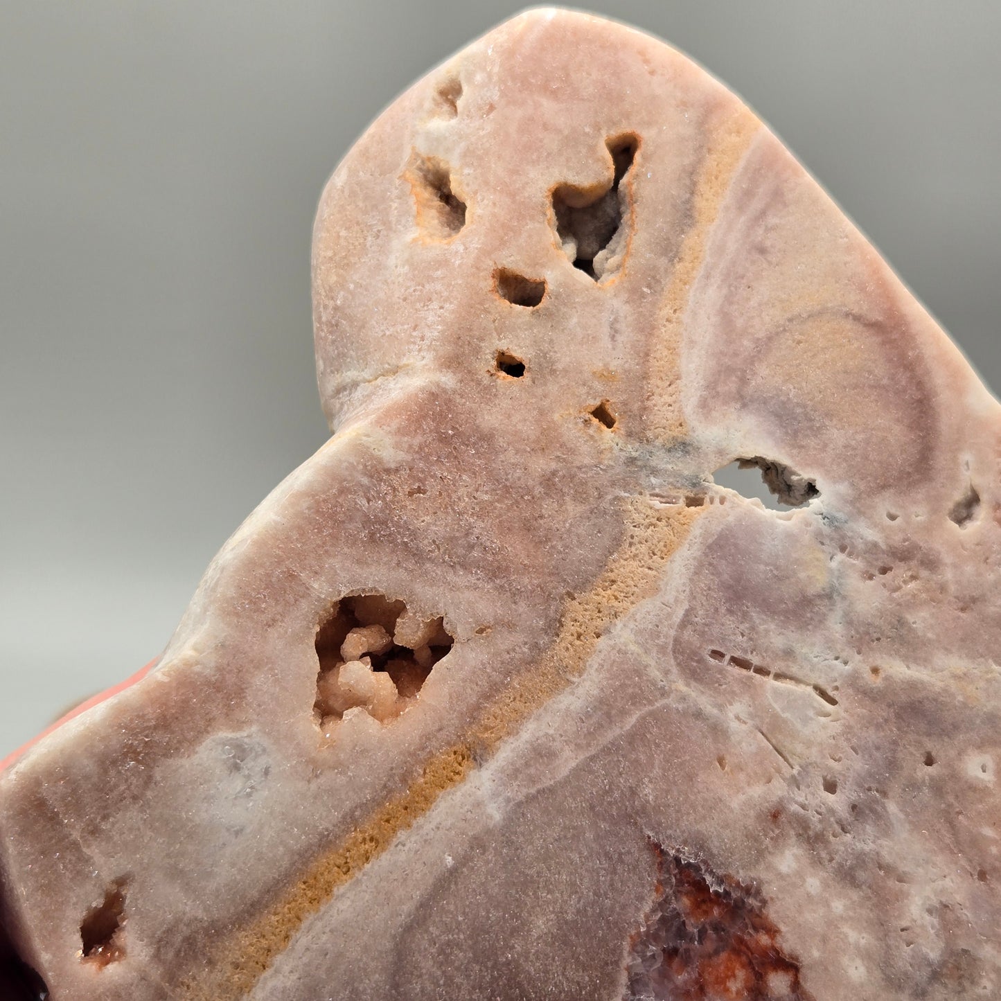 Pink Amethyst Slab on Stand 166