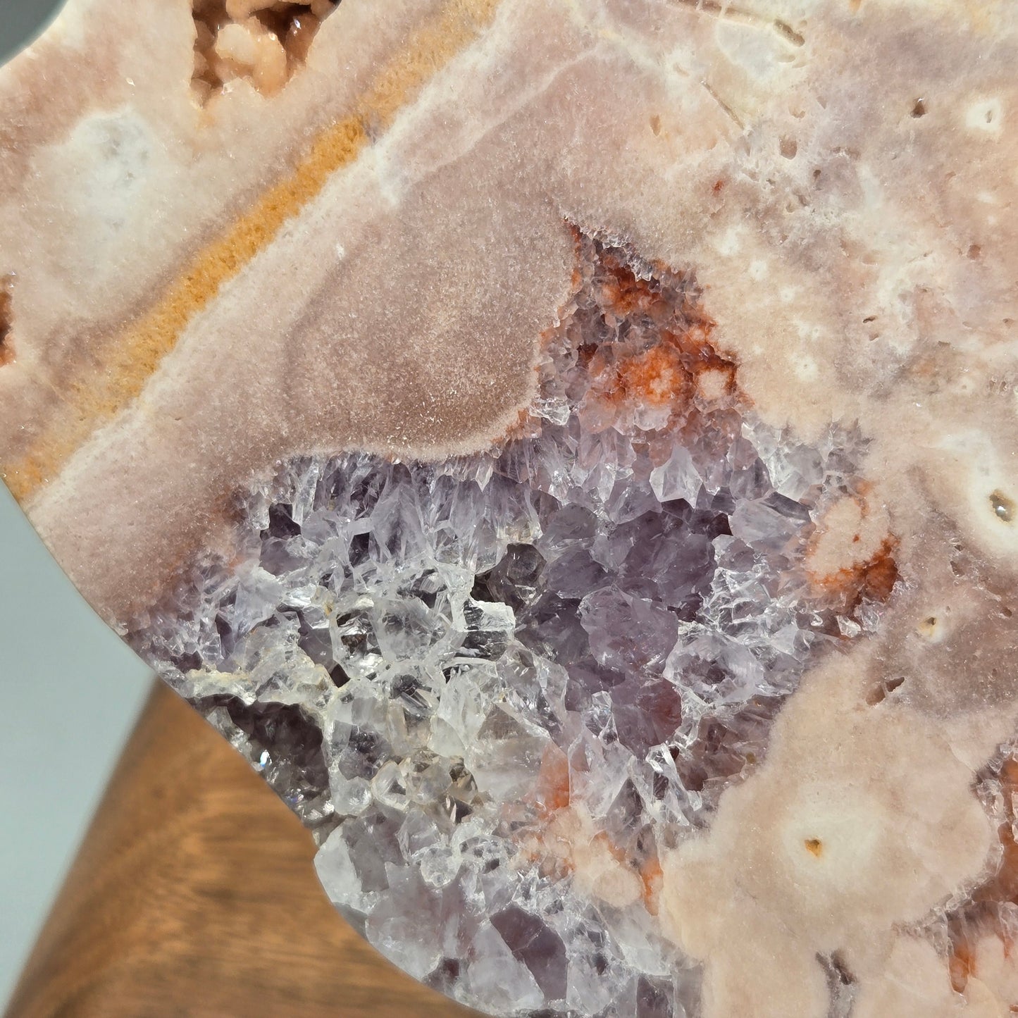 Pink Amethyst Slab on Stand 166