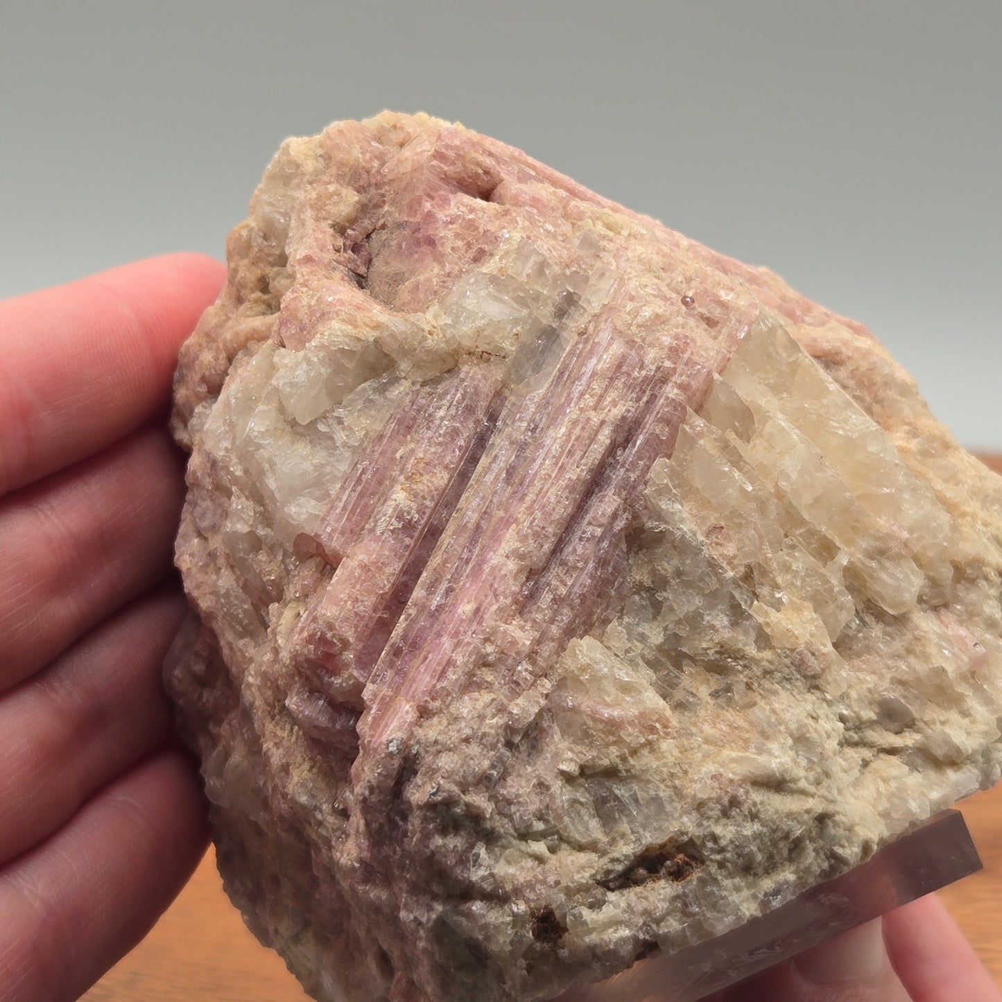 Pink Tourmaline in Quartz 167