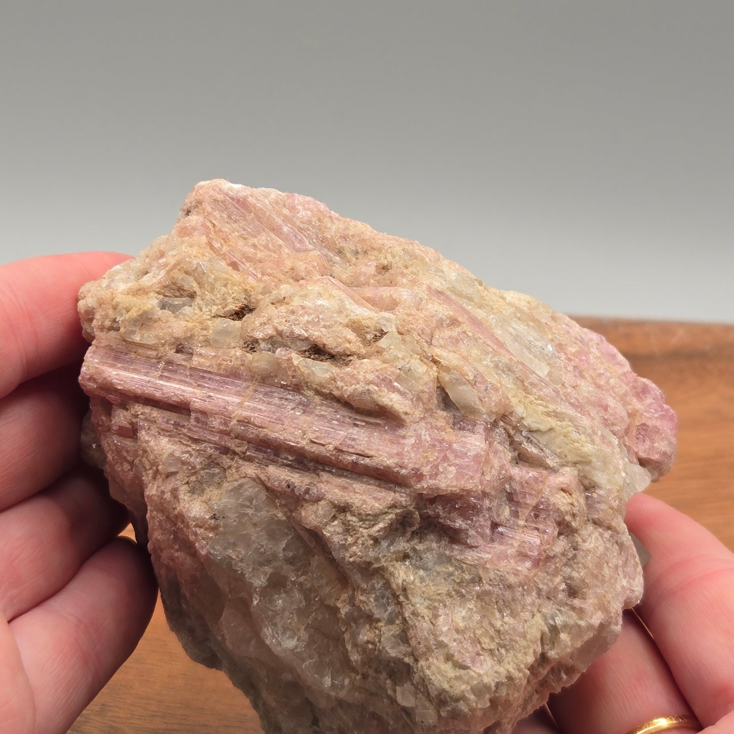 Pink Tourmaline in Quartz 167