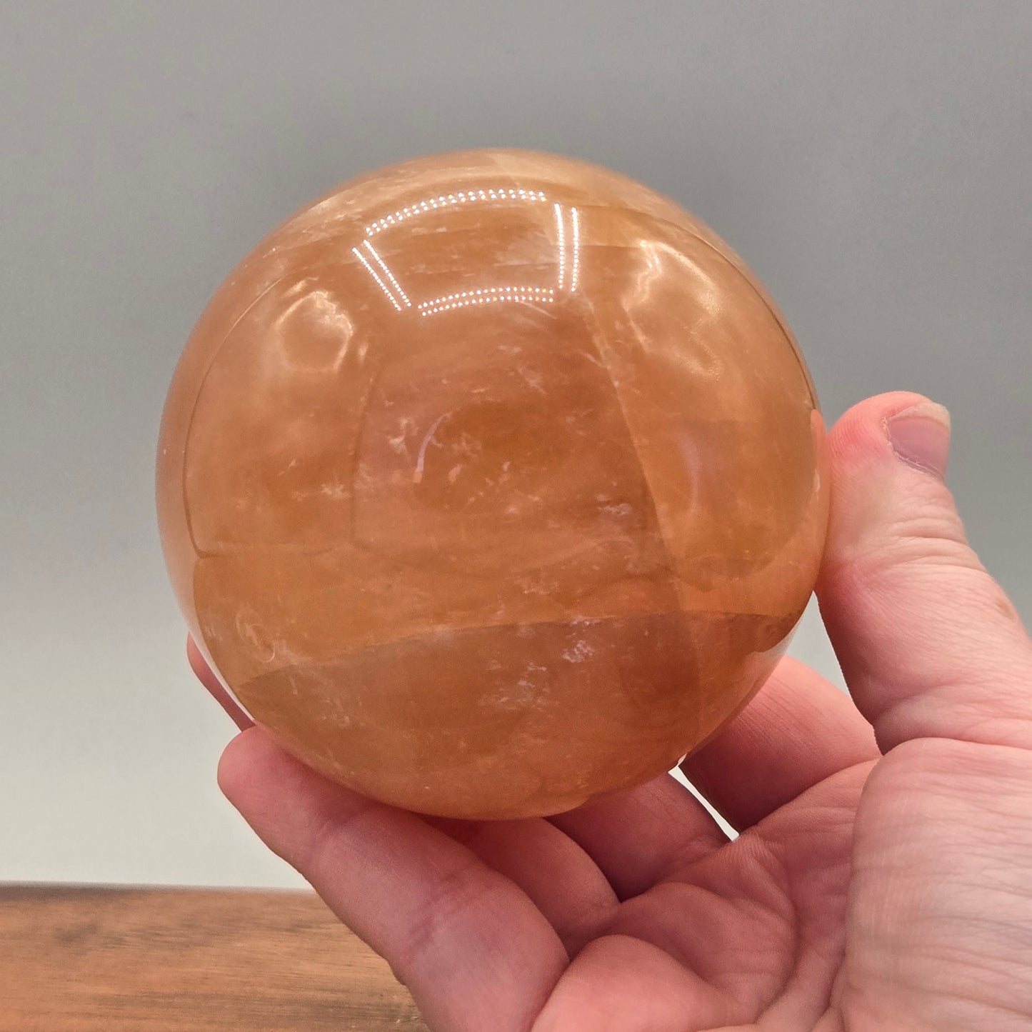Honey Optical Calcite Sphere 182