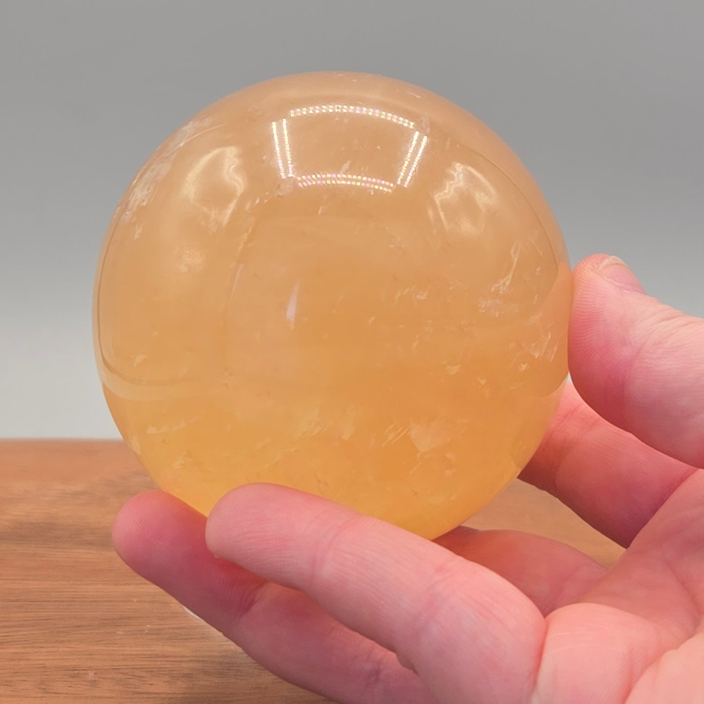 Honey Optical Calcite Sphere 183