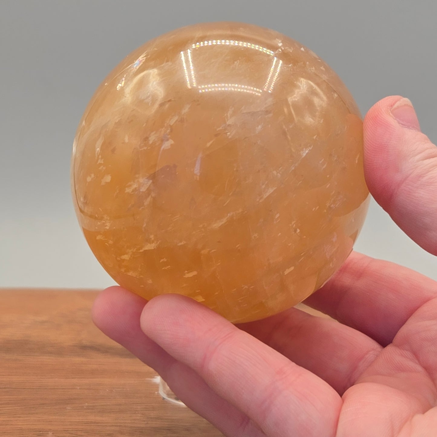 Honey Optical Calcite Sphere 184