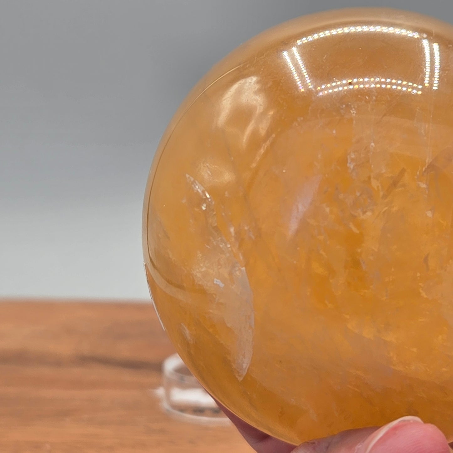 Honey Optical Calcite Sphere 184