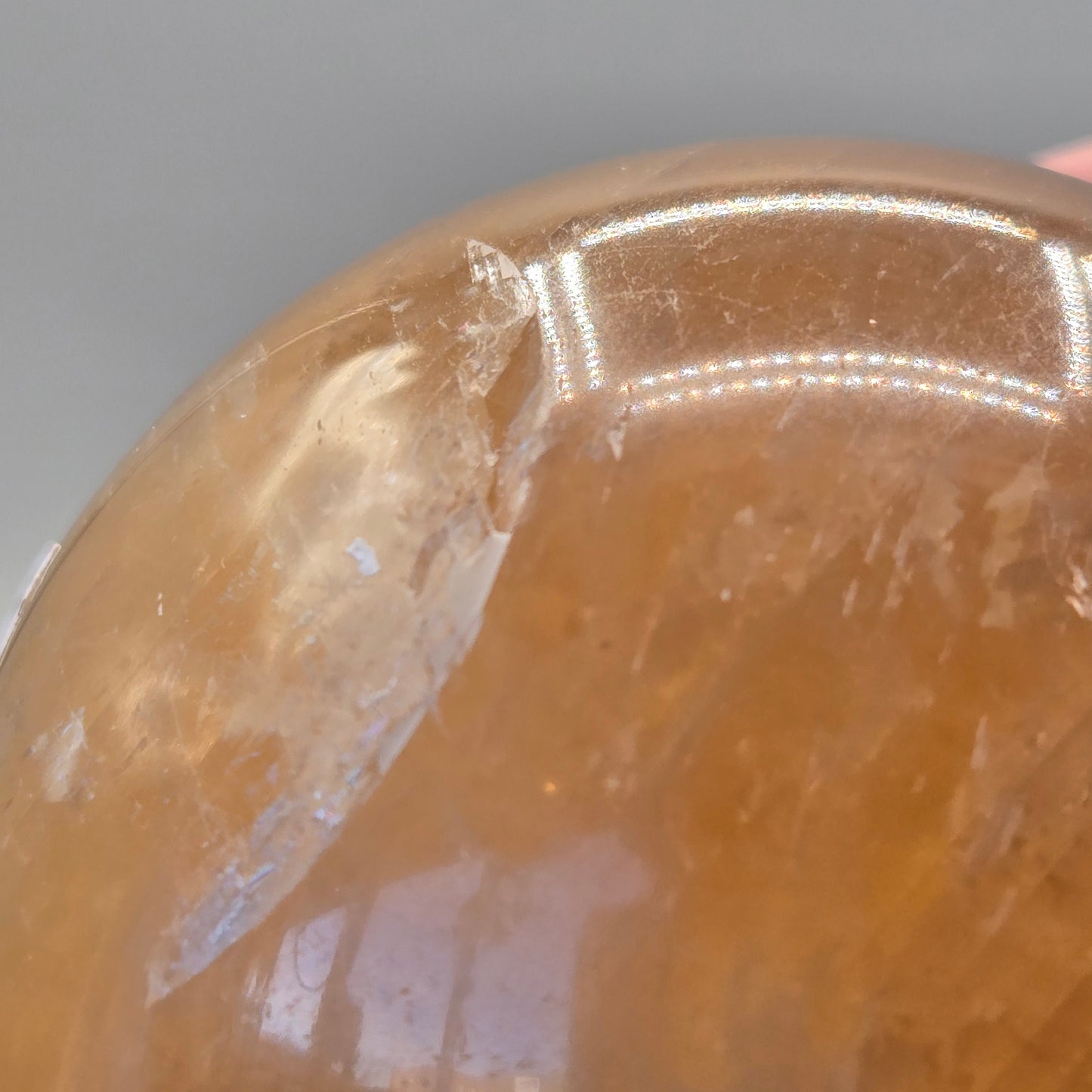 Honey Optical Calcite Sphere 184