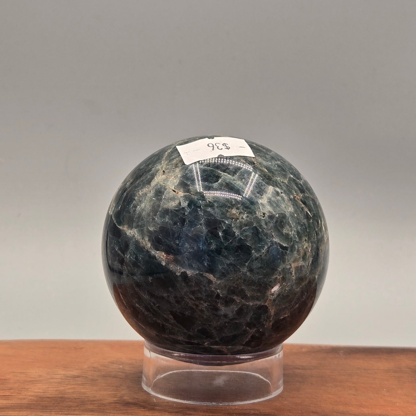 Blue Apatite Sphere 187