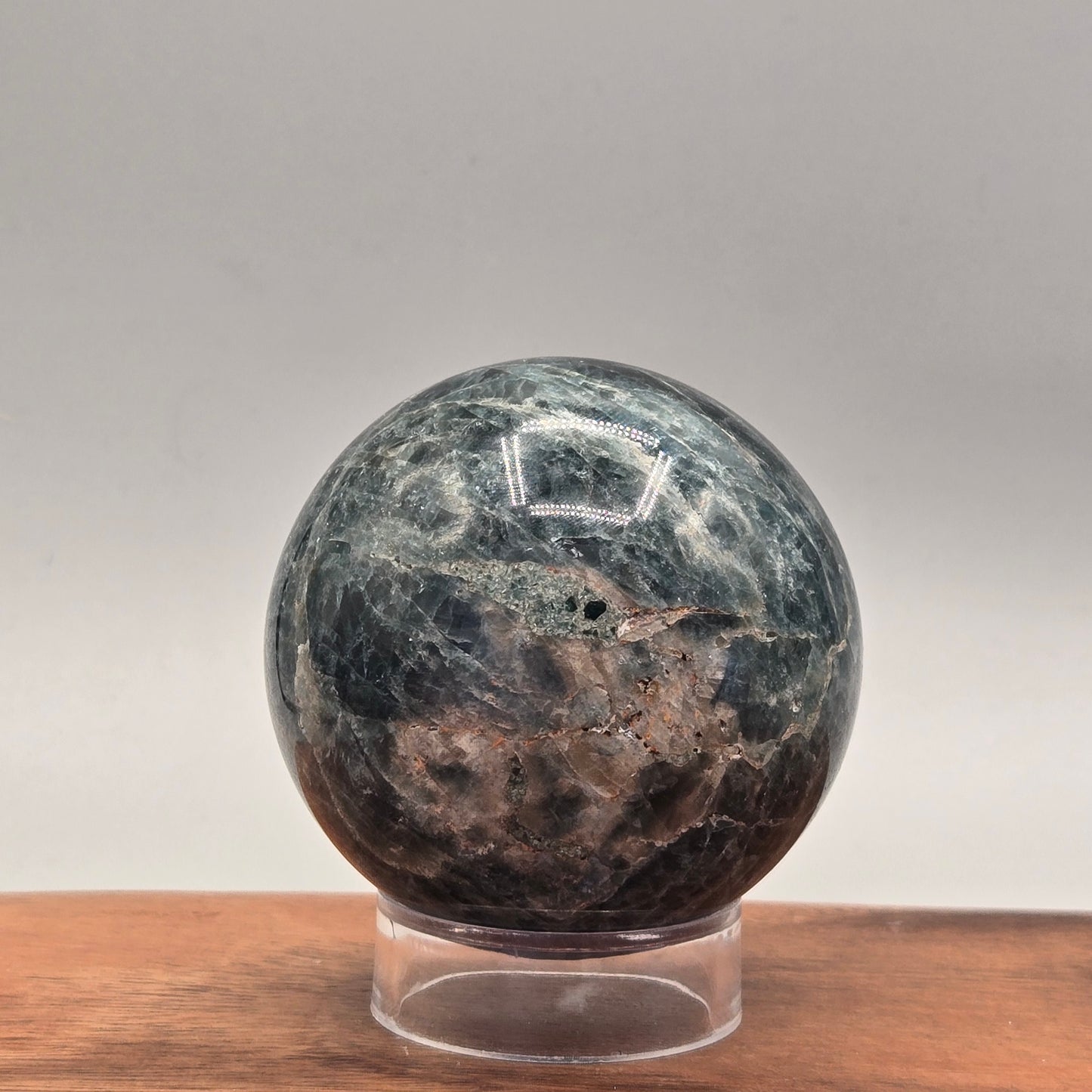 Blue Apatite Sphere 187