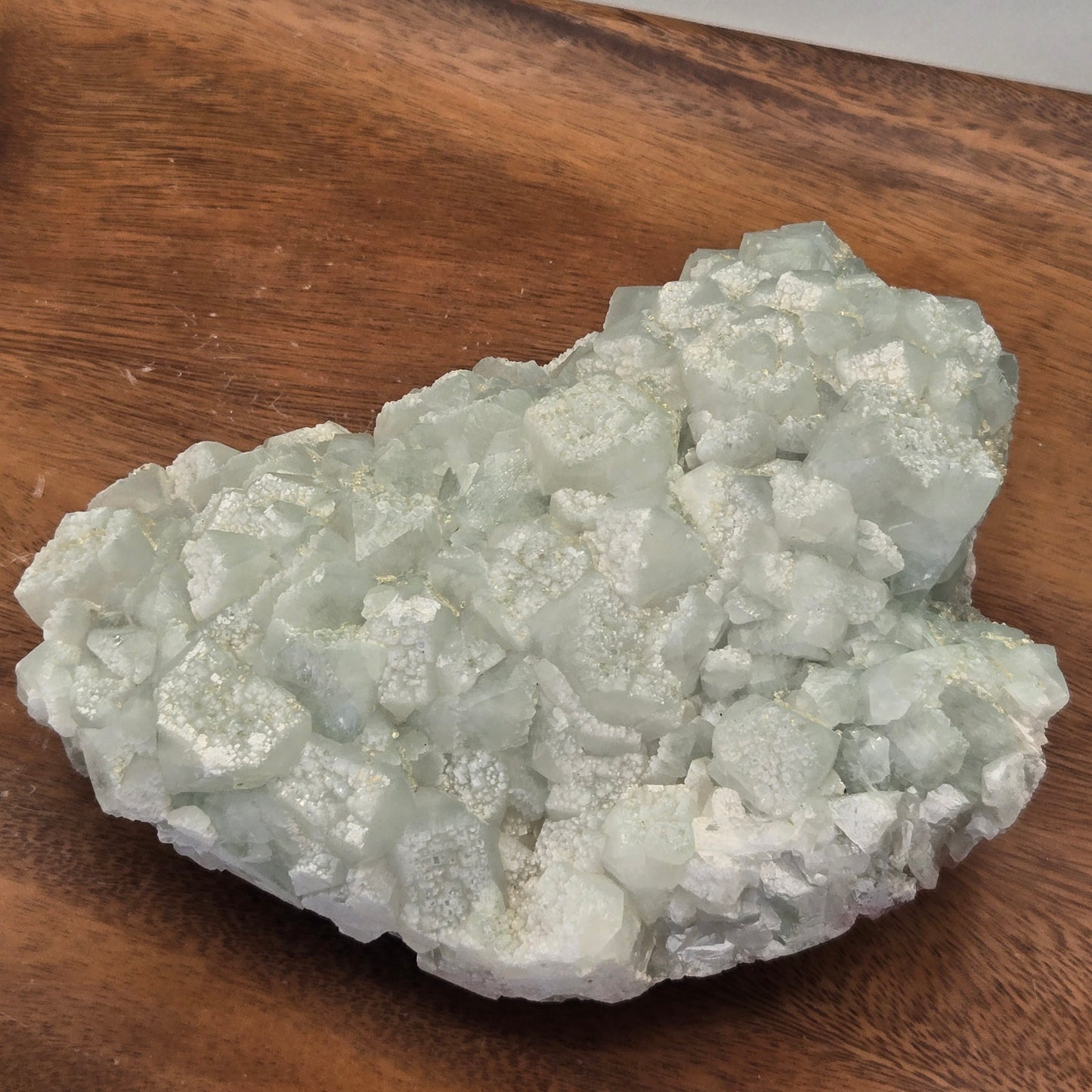 Green Apophyllite with Yellow Calcite 196
