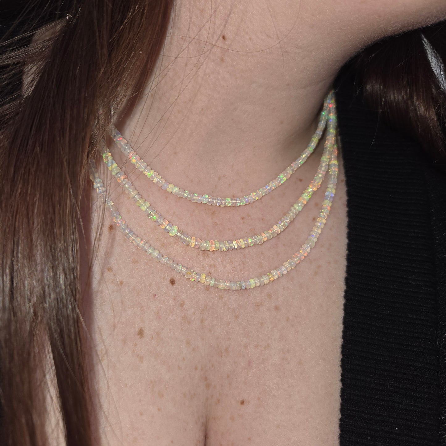Ethiopian Opal Necklace (1 Strand)
