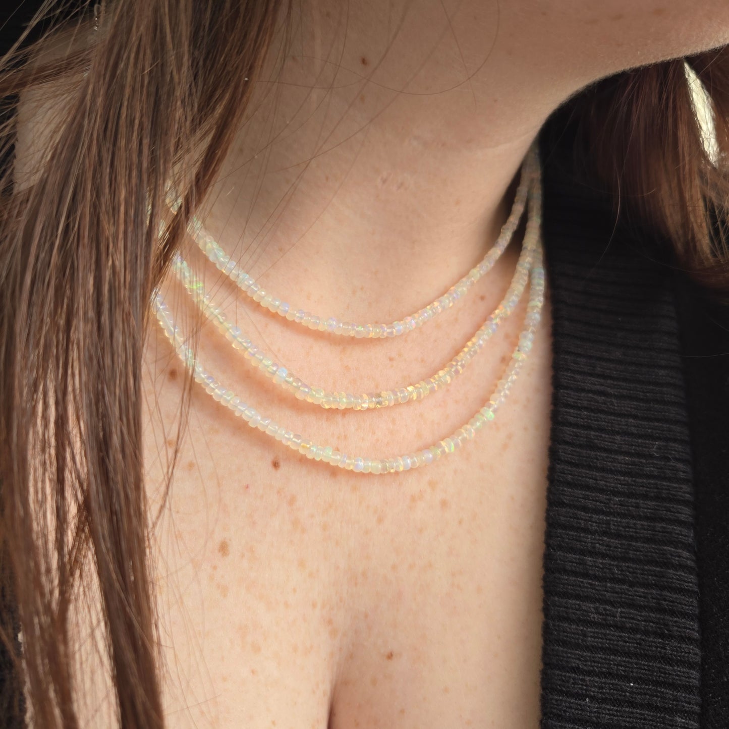 Ethiopian Opal Necklace (1 Strand)