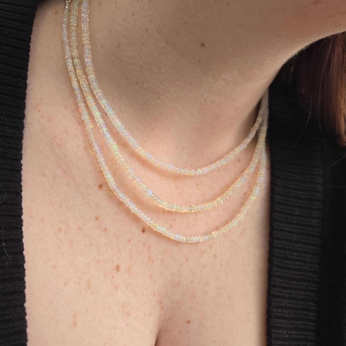 Ethiopian Opal Necklace (1 Strand)