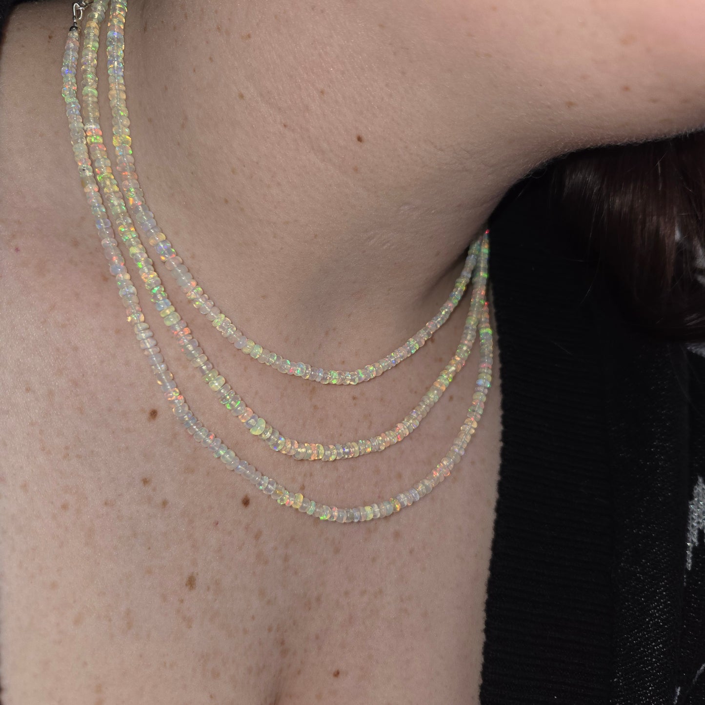 Ethiopian Opal Necklace (1 Strand)