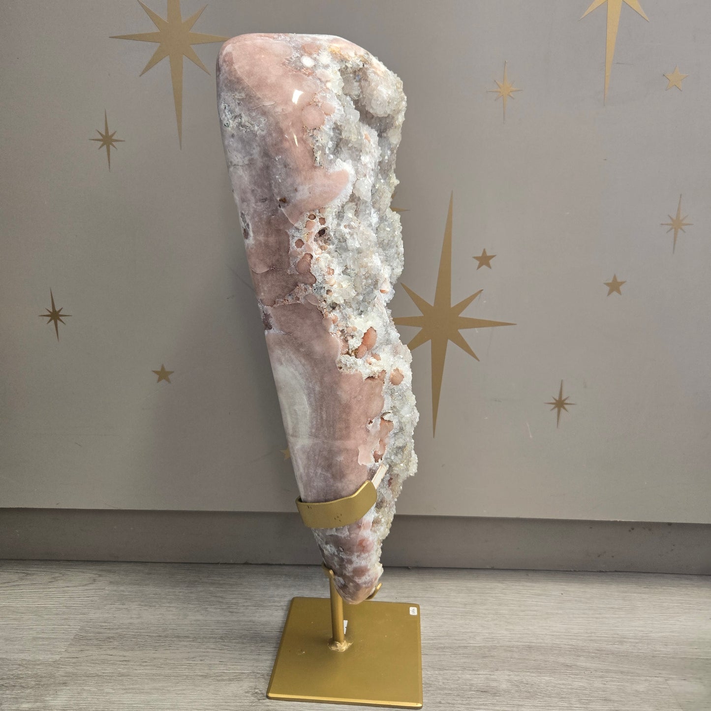 Druzy Pink Amethyst on Stand 202