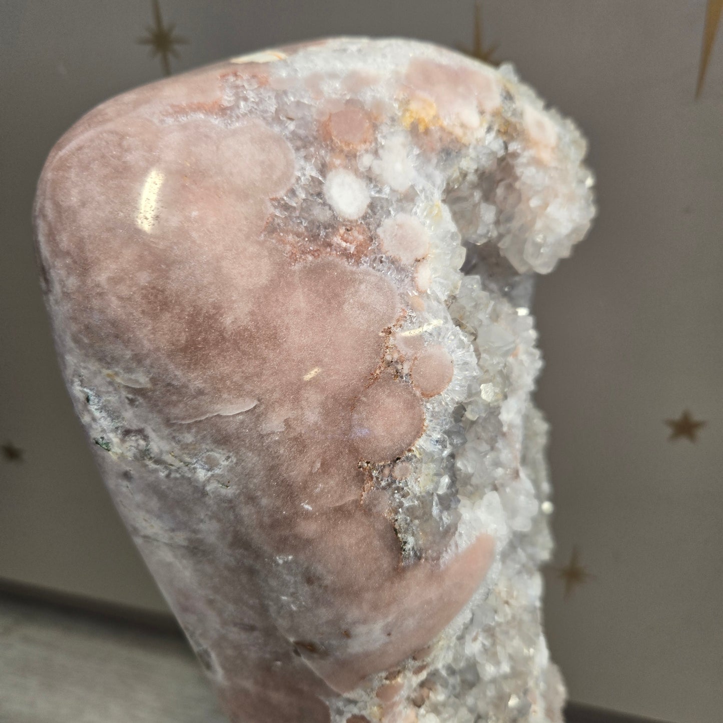 Druzy Pink Amethyst on Stand 202