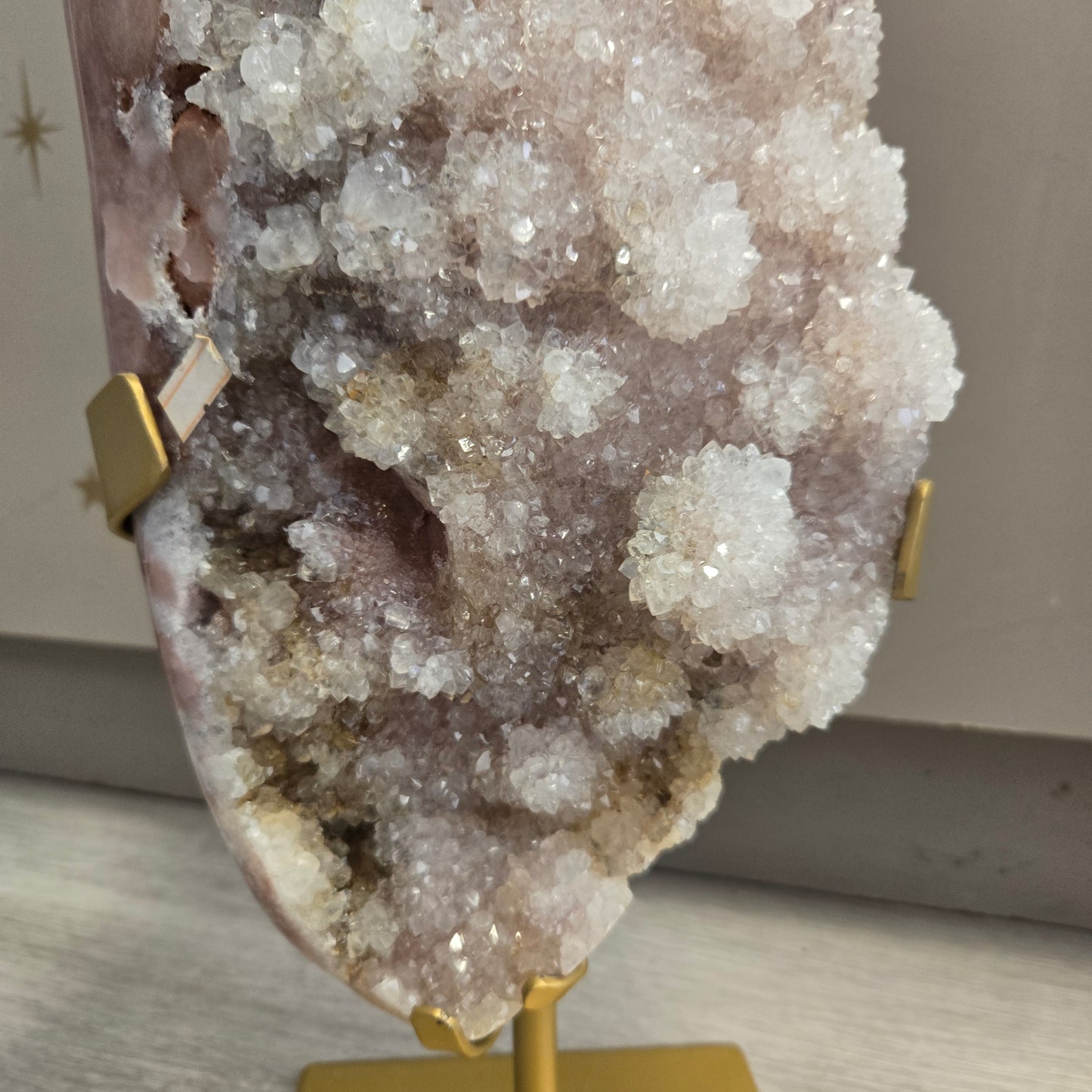 Druzy Pink Amethyst on Stand 202