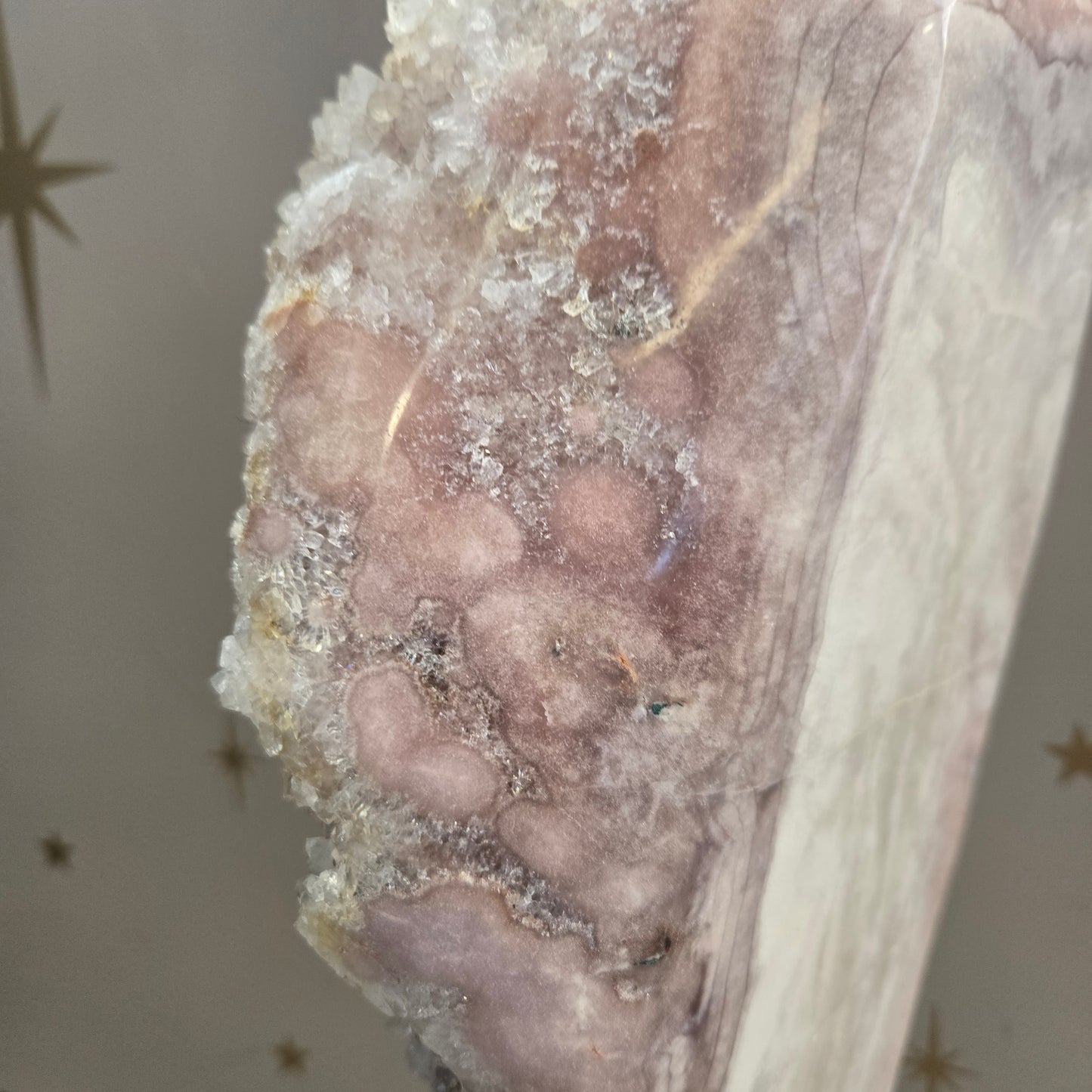 Druzy Pink Amethyst on Stand 202