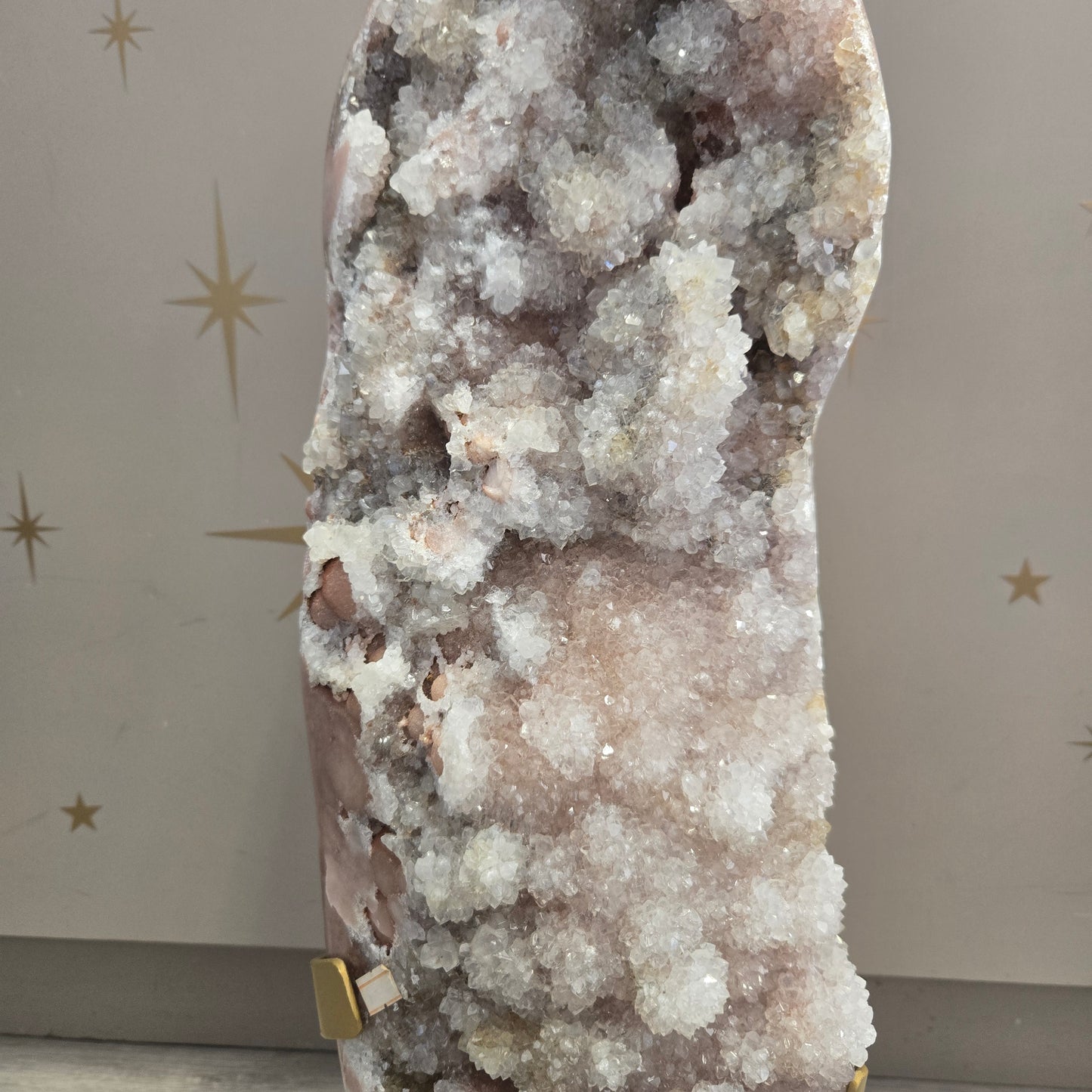 Druzy Pink Amethyst on Stand 202