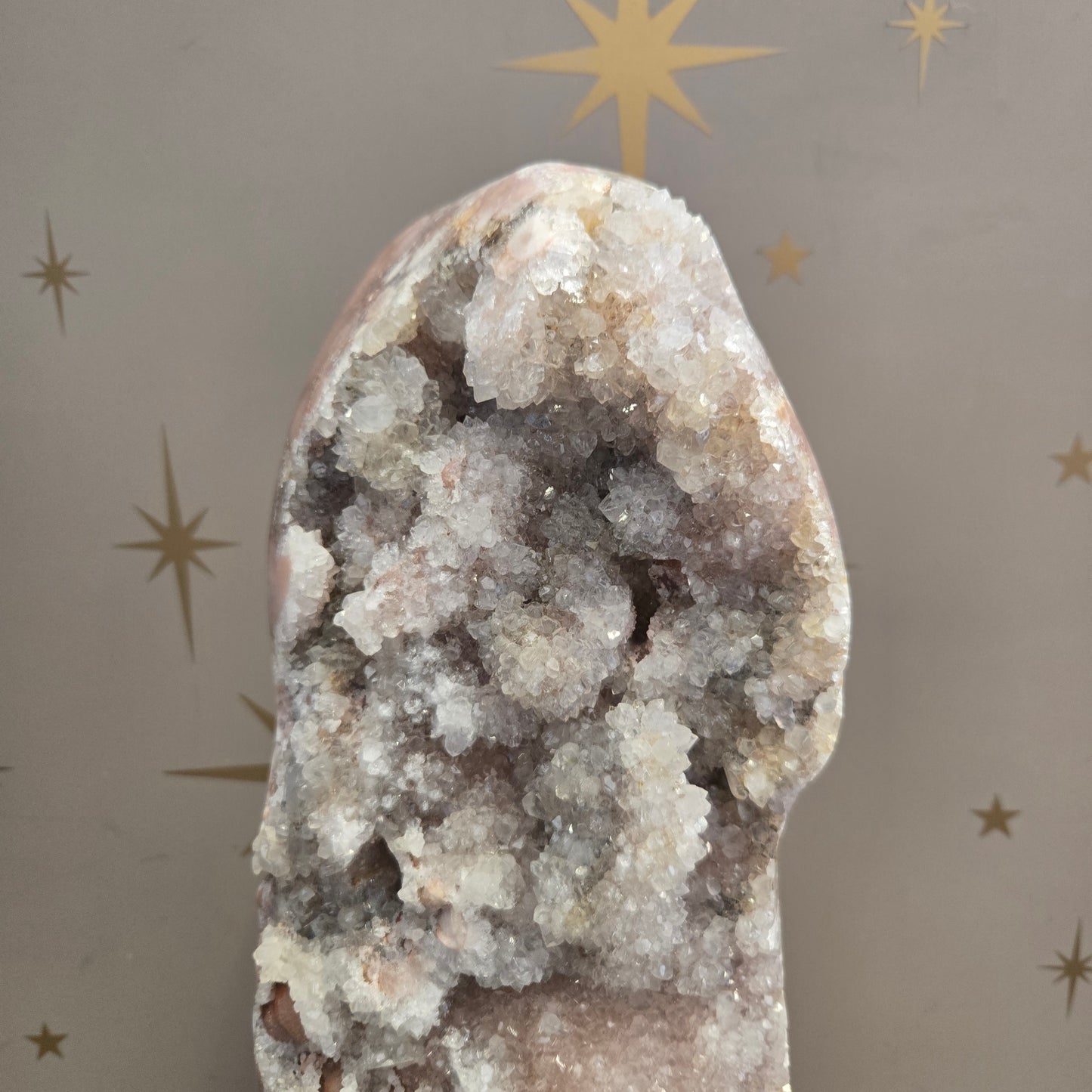 Druzy Pink Amethyst on Stand 202