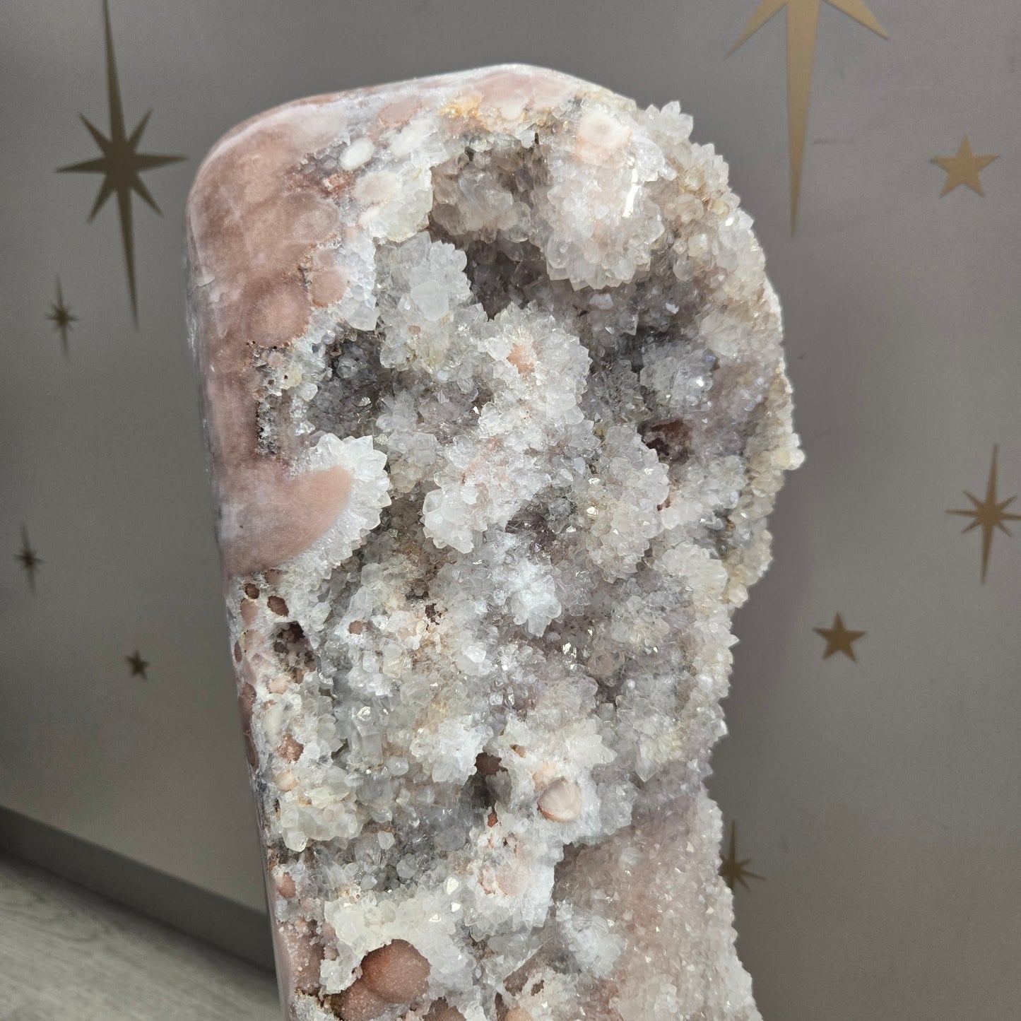 Druzy Pink Amethyst on Stand 202