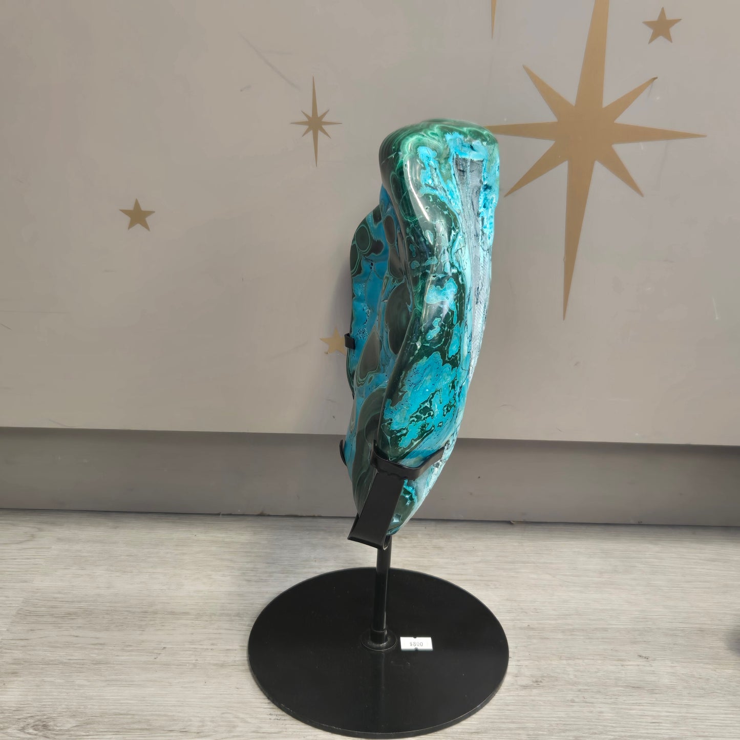Malachite Chrysocolla Freeform on Stand 205