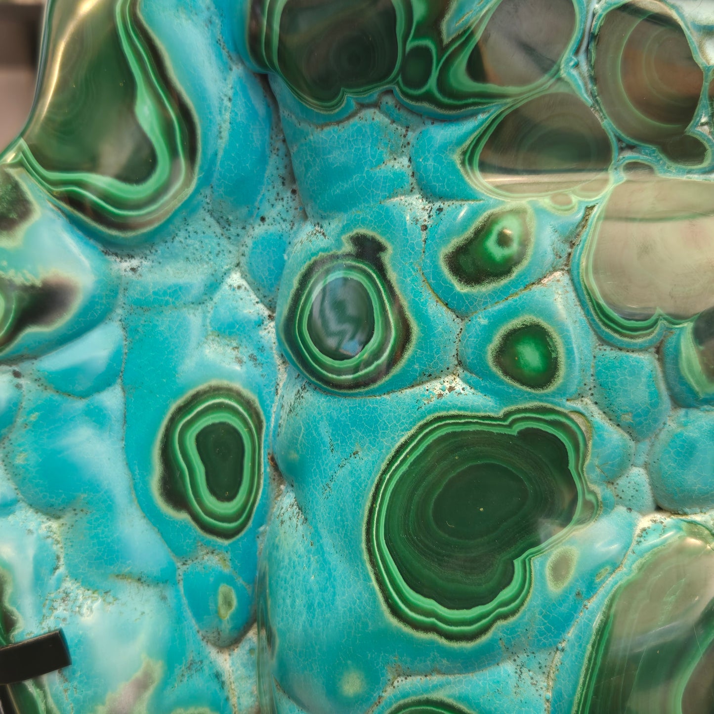 Malachite Chrysocolla Freeform on Stand 205